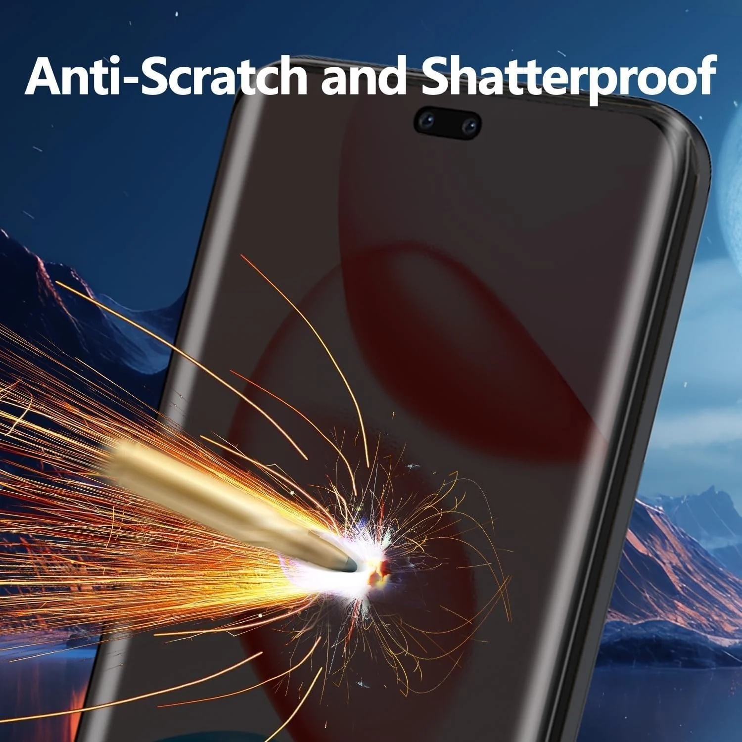 DL3 Mobilak Screen Protector for vivo V60 5G UV Glass Fingerprint Reader Support 3D Curved Anti-Spy Tempered Glass Screen Protector - Privacy