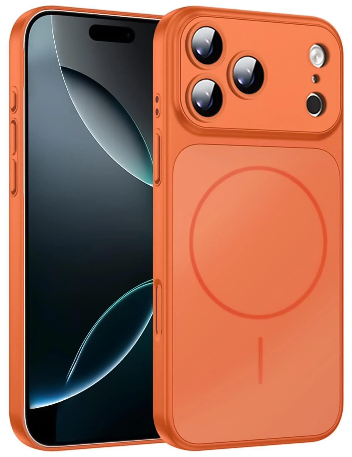 Mobigon Premium Liquid Silicone Case for iPhone 17 Pro Max, Compatible with MagSafe, Built-in Camera Protection, Glossy Back Design, Shockproof Soft Protective Phone Cover
