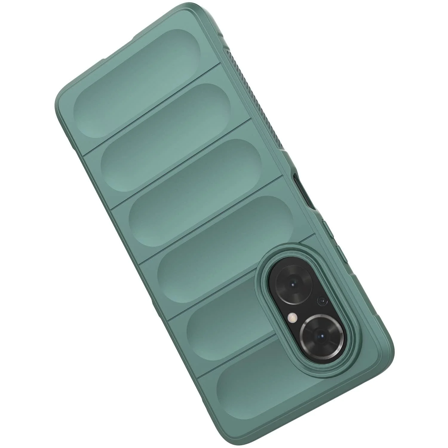 DL3 Mobilak Flexible Silicone and TPU Protective Case with Camera Protection for Huawei Nova 9 SE / Honor 50 SE - Green