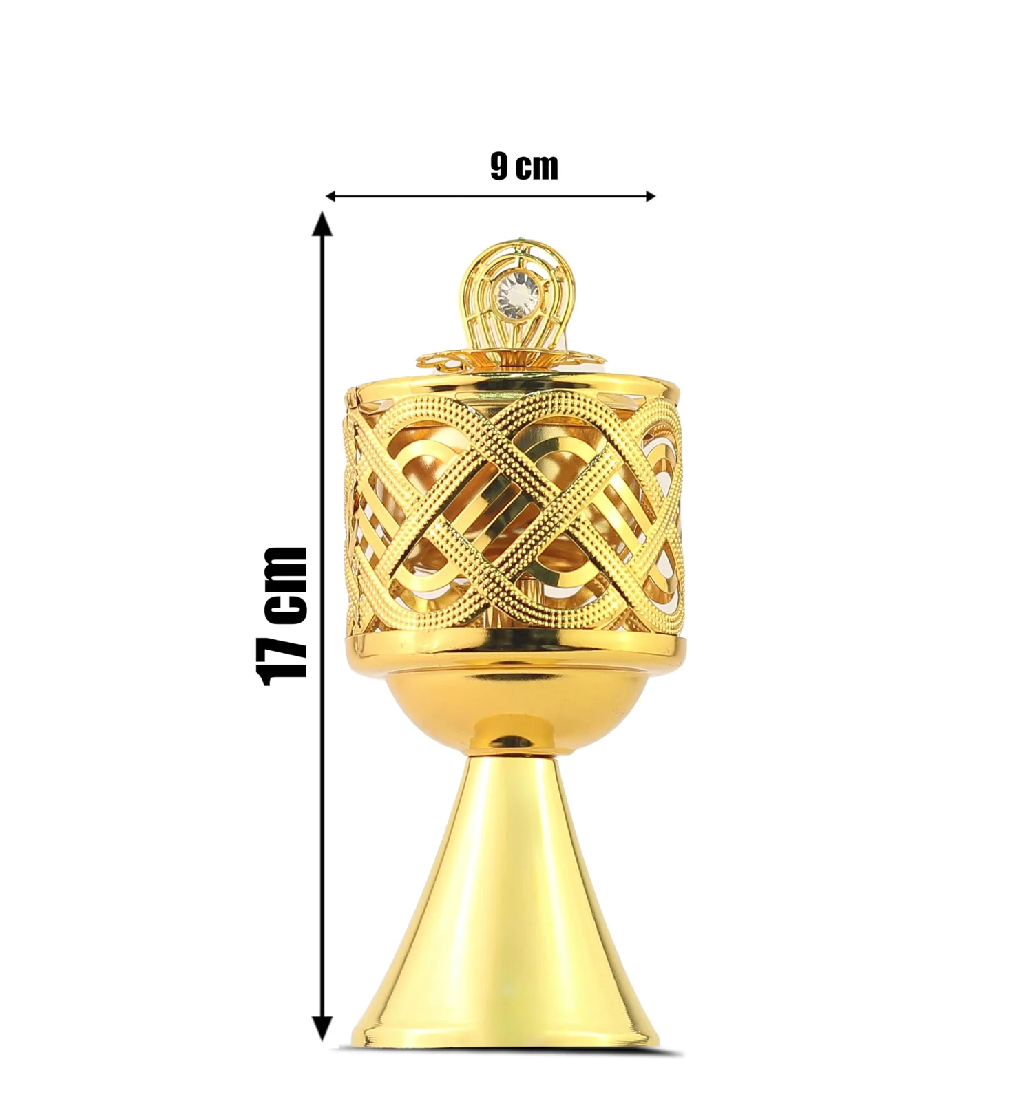 Mobigon Charcoal Incense Burner, Bakhoor Burner, Oud Frankincense Incense Burner, Vintage Arabic Burner, Suitable For Arabian Oud, Yoga, Spa and Aromatherapy, Office & Home Decor - Style 35