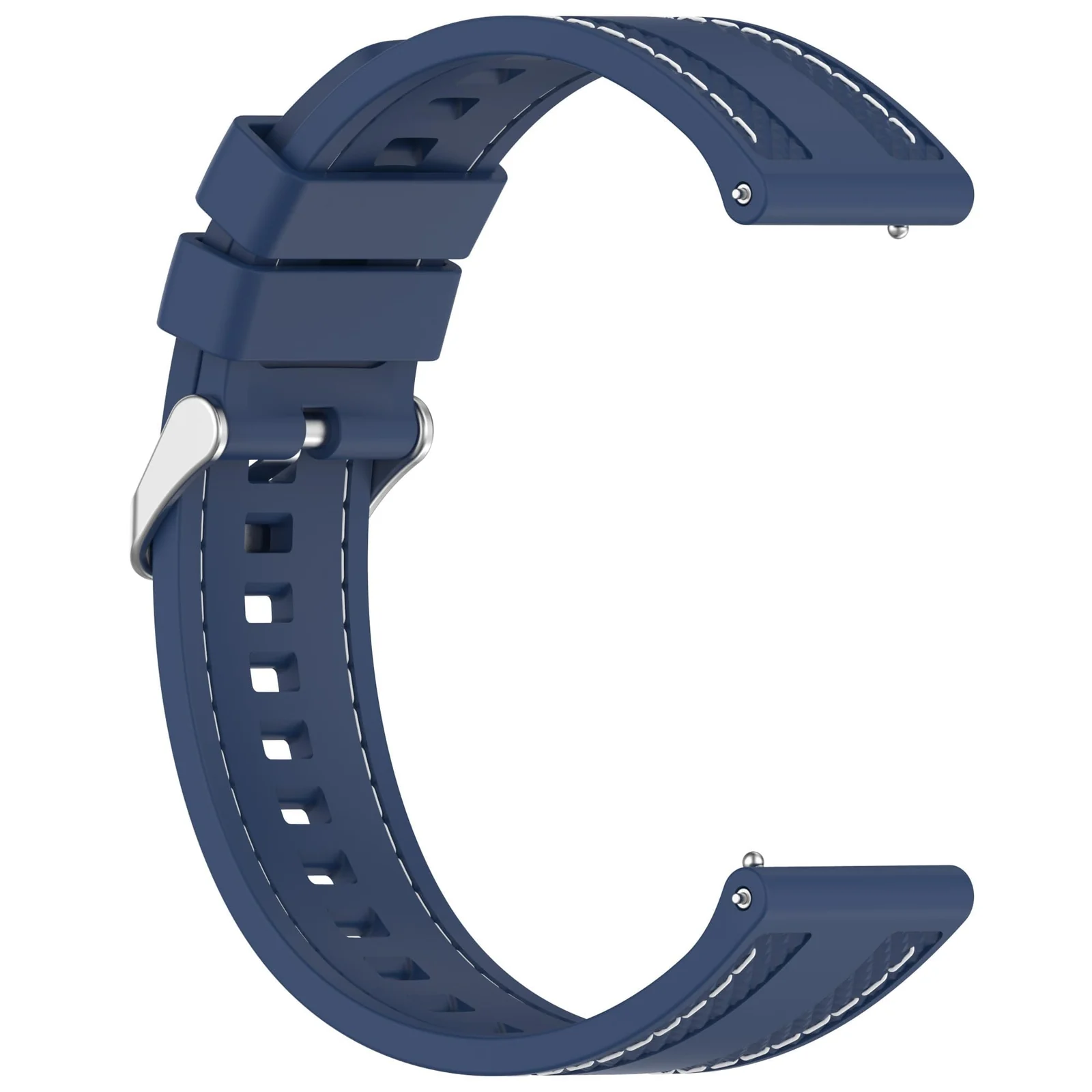 DL3 Mobilak 22mm Rubber Strap Compatible with Huawei Watch GT 6 46mm/GT 6 Pro/GT5 46mm/GT 5 Pro/GT4 46mm/GT 3 Pro, Soft Durable Bracelet Nylon Silicone Replacement Band for Huawei Watch 4 Pro/Watch 3 - Blue