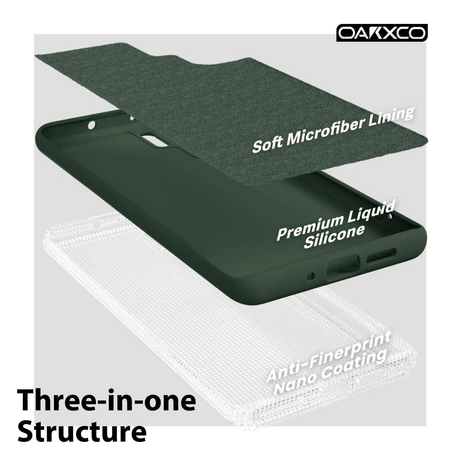 DL3 Mobilak Soft Silicone Protective Case for Huawei P30 Pro with Microfiber Lining and Shockproof Design - Green