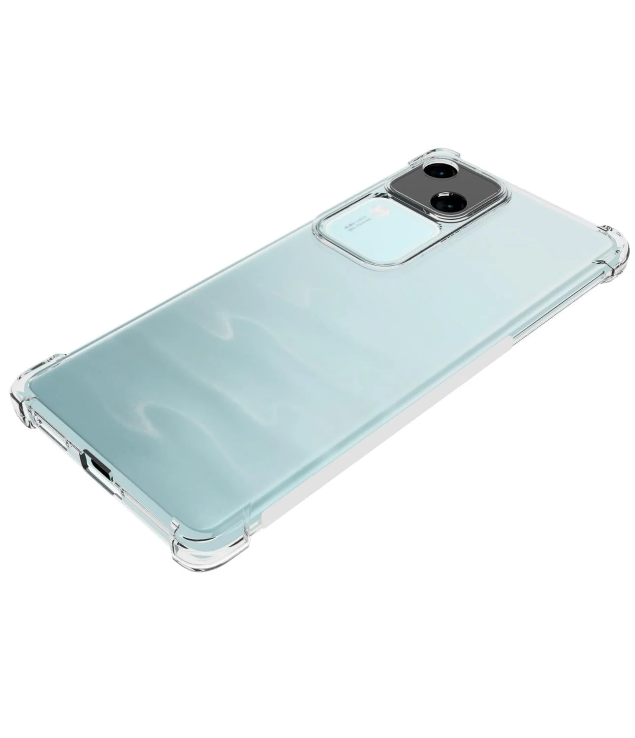 DL3 Mobilak Case Compatible with vivo V30 / V30 Pro 5G, Cover Silicone TPU Gorilla Anti-shock Protector Camera Shockproof Corners - Clear