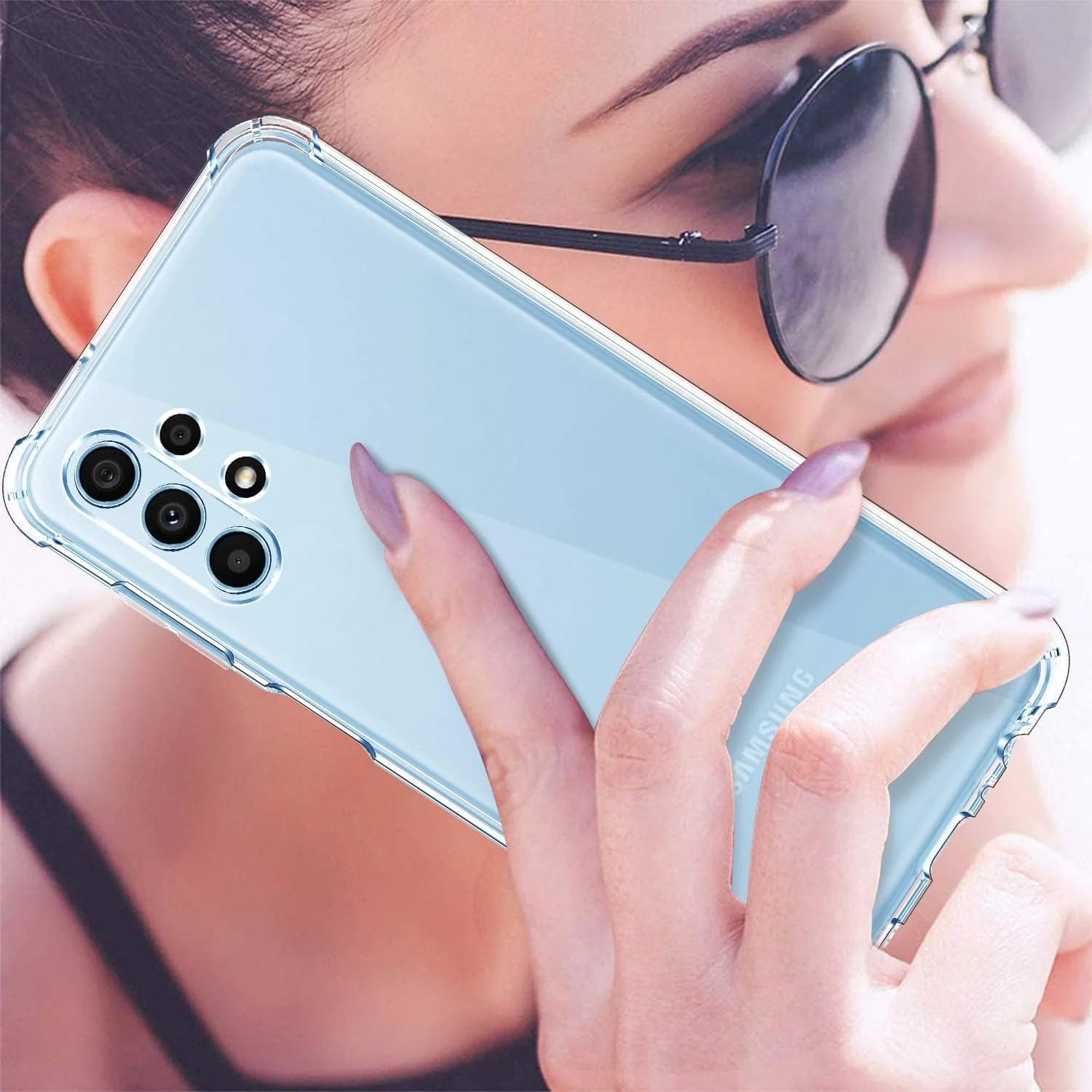DL3 MOBILAK Clear Soft TPU Phone Case for Samsung Galaxy A13 5G and A04s - Clear