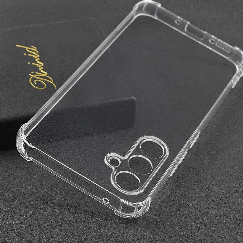 DL3 Mobilak Case Compatible with Samsung Galaxy A54 5G, Cover Silicone Transparent TPU Gorilla Anti-shock Protector Camera Shockproof Corners - Clear