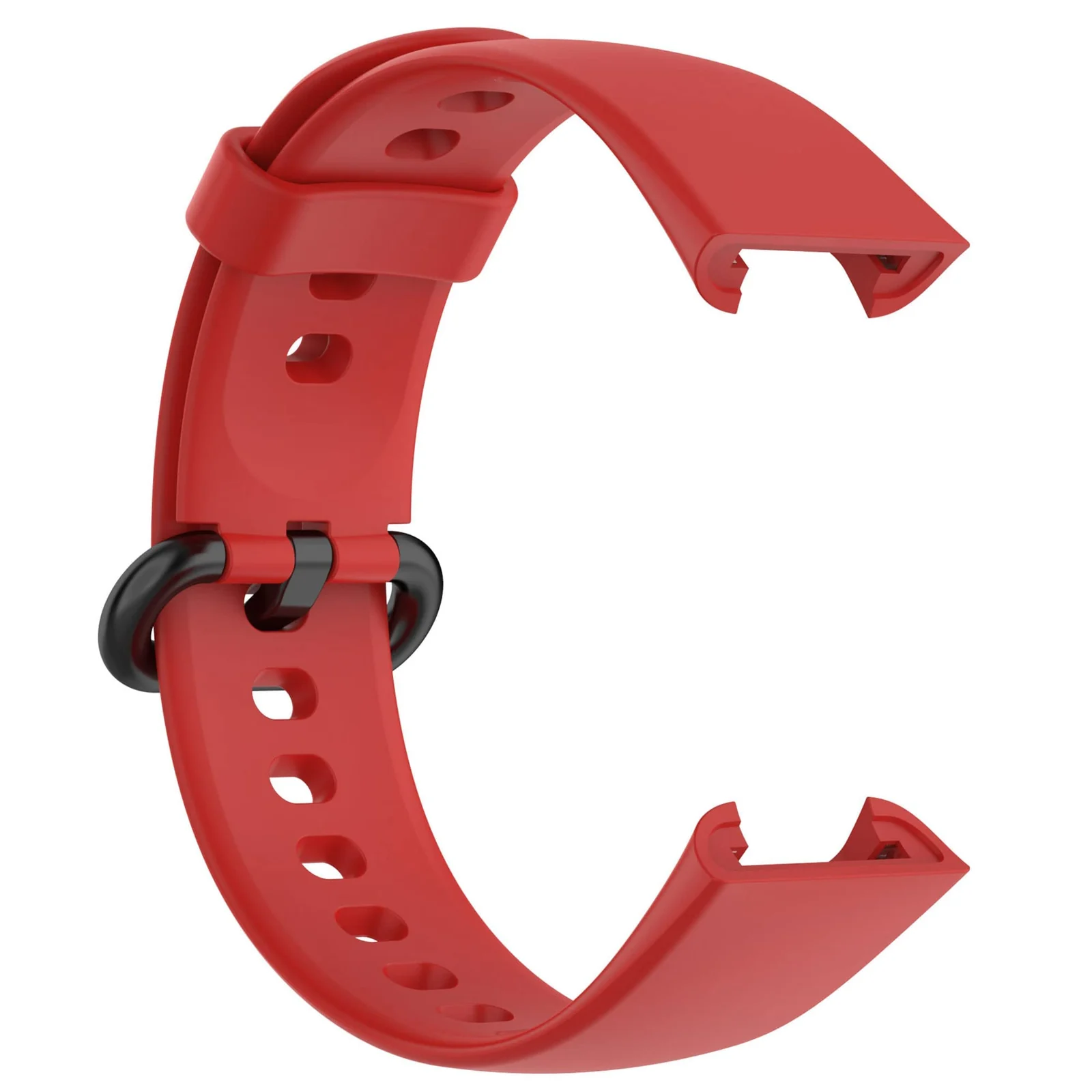 DL3 Mobilak Strap Compatible with Xiaomi Redmi Watch 2 Lite/Poco Watch/Redmi Watch 2 / Horloge 2 Soft Replacement Sport Silicone Strap (Red), unisex-adult - Black