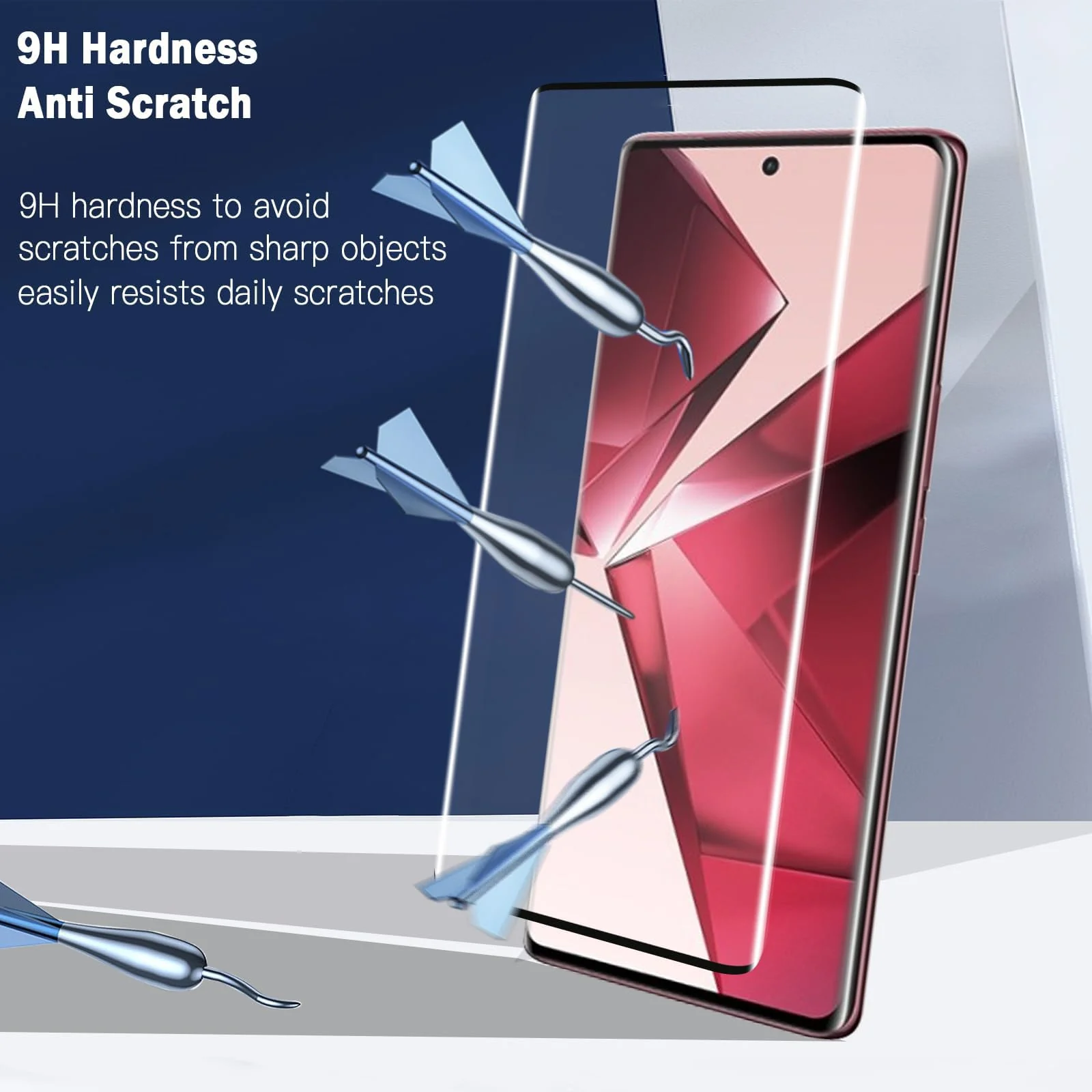 DL3 Mobilak Screen Protector for vivo V29e, Tempered Glass Screen Saver Premium HD Protective, Scratch Resistant, NO-Bubble, 9H Hardness, Full Coverage Film - Clear