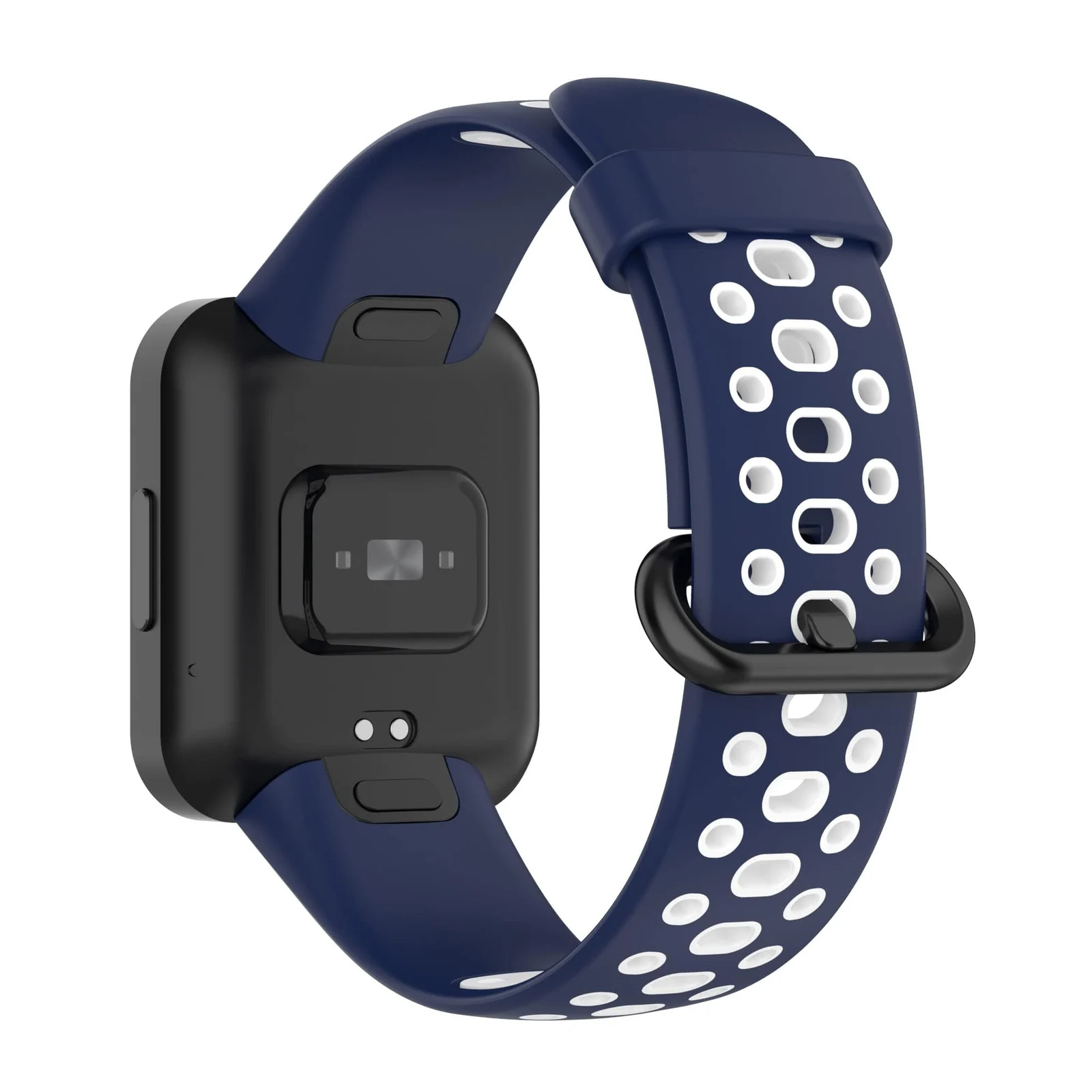 DL3 MOBILAK Strap Compatible with Xiaomi Redmi Watch 2 Lite/Poco Watch/Redmi Watch 2 / Horloge 2 Soft Replacement Sport Silicone Strap - Blue White