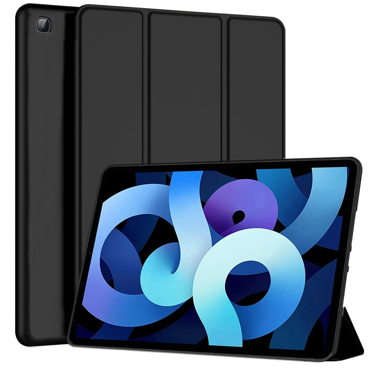 DL3 Mobilak Case Compatible with Samsung Galaxy Tab A 10.1 Case 2019, ONLY Fit (SM-T510/T515/T517), Smart Cover Soft Baby Skin Silicone Back and Full Body Protection, Auto Wake/Sleep - Black