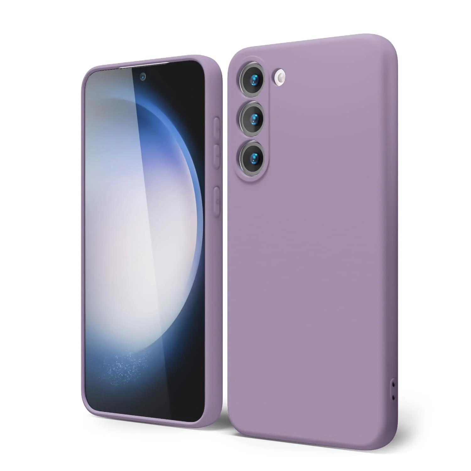 DL3 Mobilak Liquid Silicone Case for Samsung Galaxy Note 10, Shock-absorbing protection, Scratch-resistant surface, Soft microfiber lining - Lavender