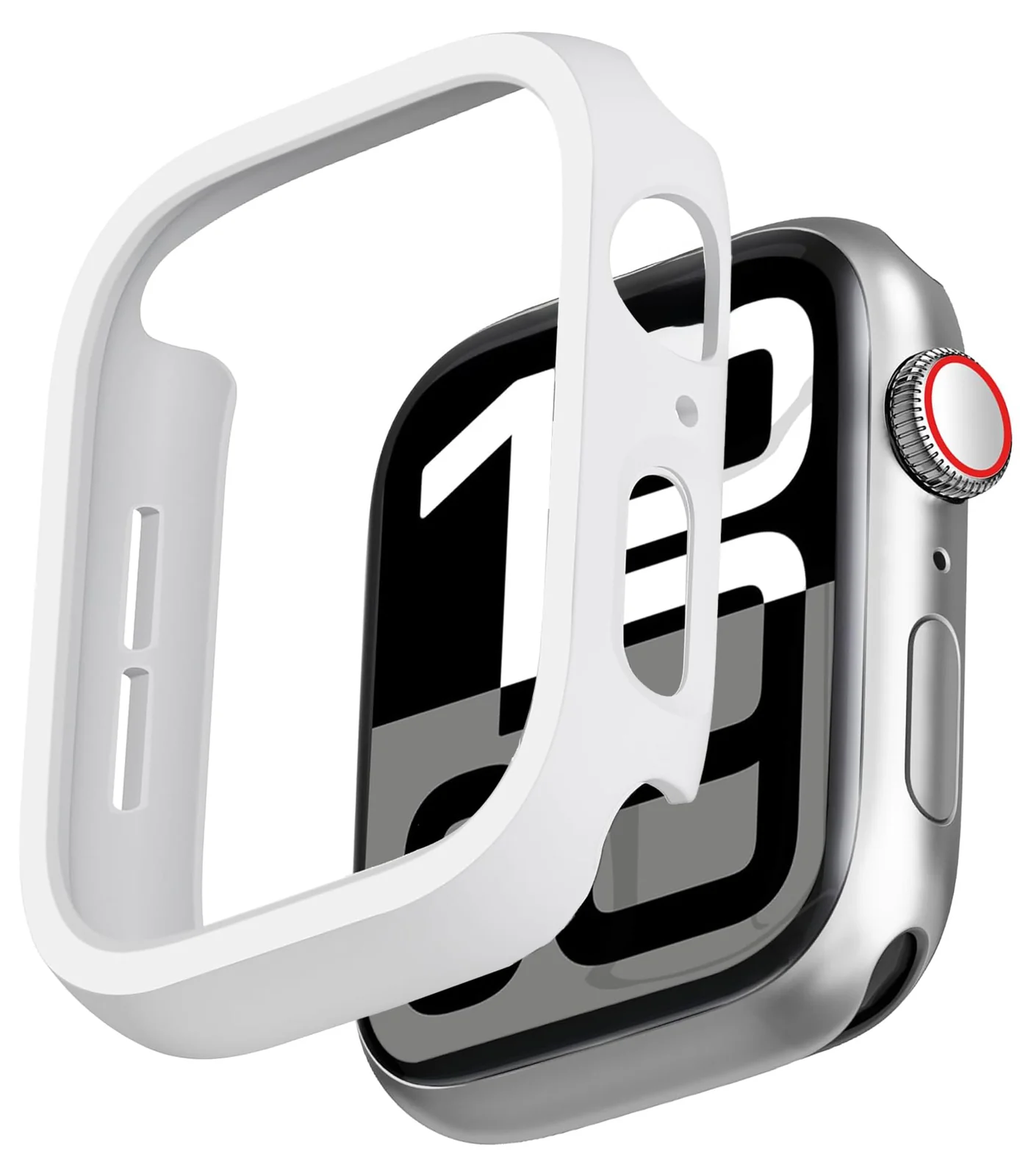 DL3 Mobilak [NO Screen Protector] Bumper Case for Apple Watch Series 10 42mm, Slim Thin Shockproof Bumper Cover, Hard PC Protective Frame All-Around Edge for iWatch 10 42 mm Accessories - White
