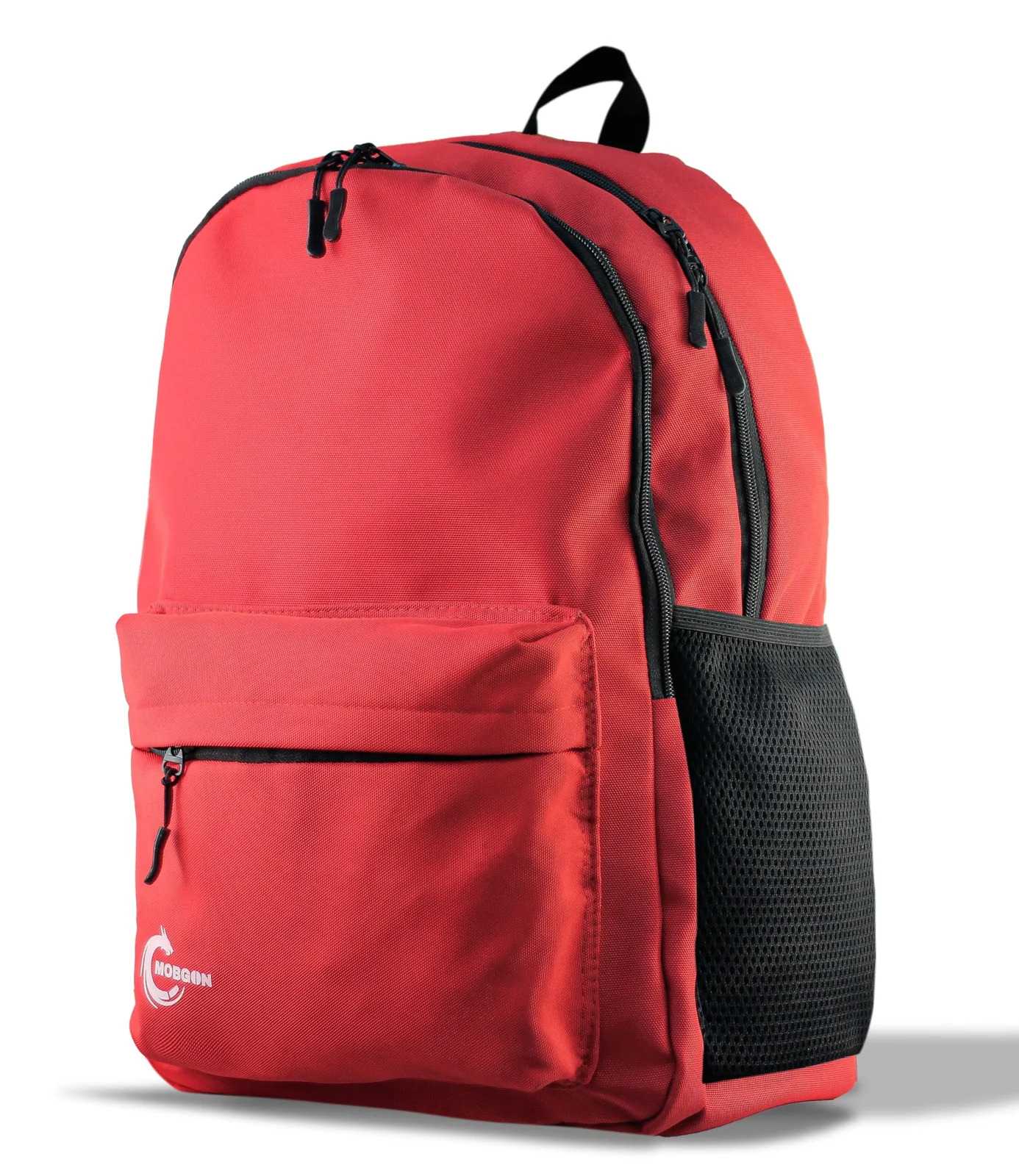 Mobigon Backpack for Student, School Bag, Large Capacity Backpack, Aesthetic Bookbag, Fashion Simple Casual Daypacks for Men Women, For School Shopping Travel Sports Vacation - Red