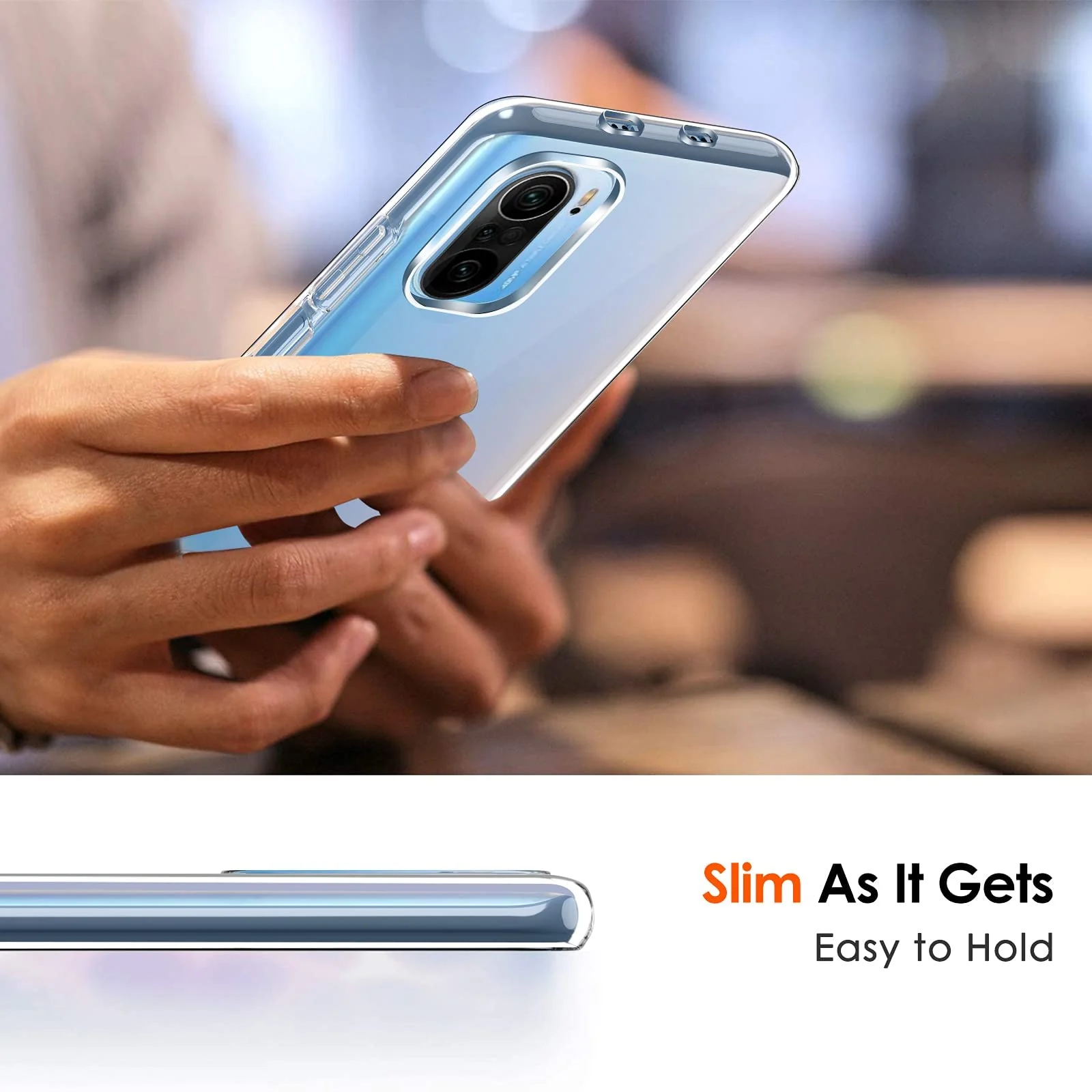 MOBIGON Crystal Clear Soft TPU Phone Case for Xiaomi POCO F3 / Redmi K40 Series / Mi 11i / Mi 11X Series, Clear