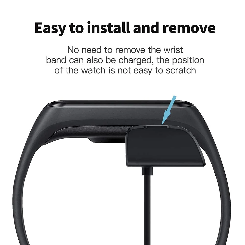 DL3 Mobilak Charger Cable Compatible with Samsung Galaxy Fit 2 (SM-R220), Smartwatch Replacement USB Charger Adapter Charge Cord Charging Dock for Galaxy Fit 2 Bluetooth Fitness - Black