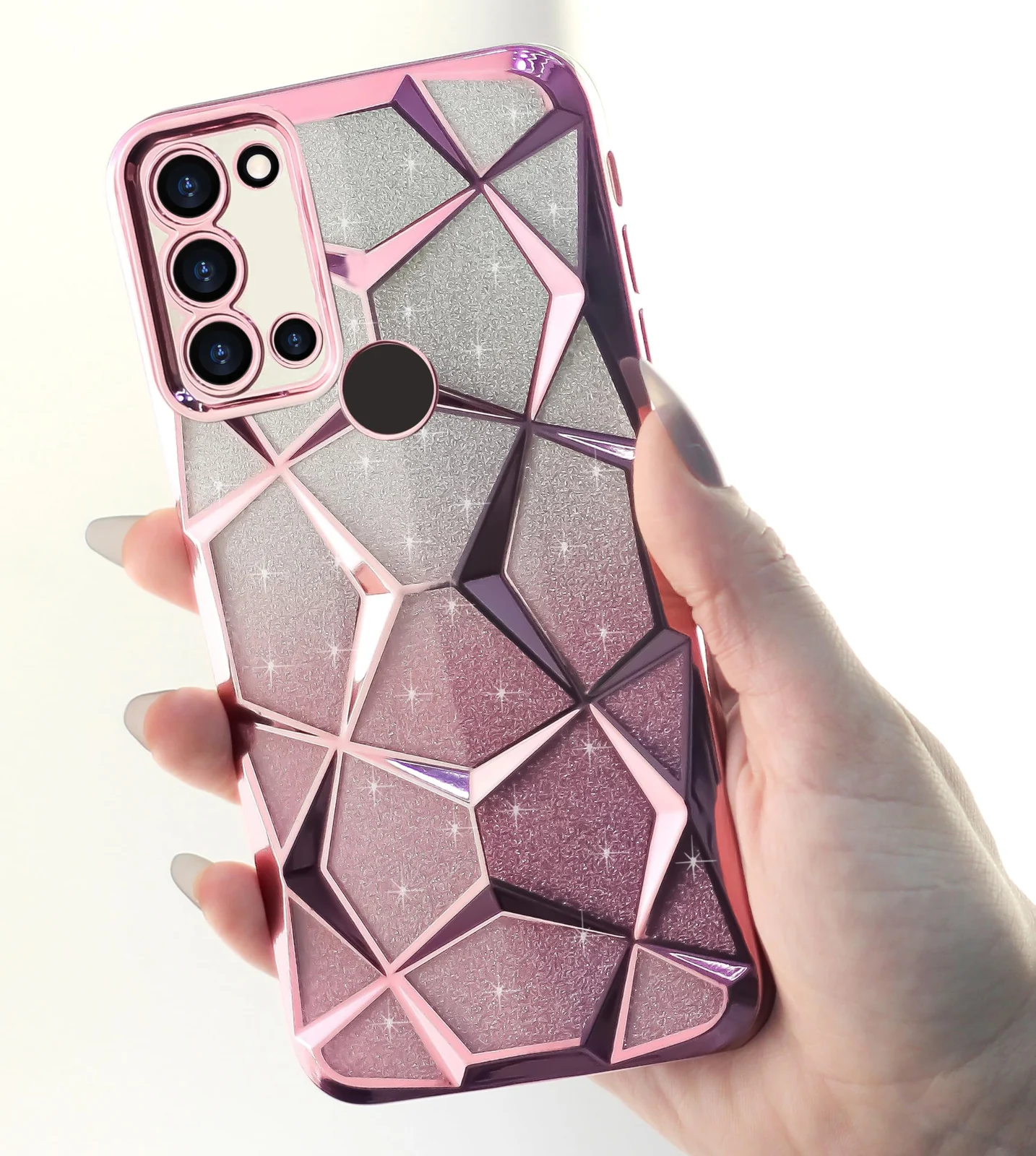 DL3 MOBILAK Gradient Glitter TPU Phone Case for Samsung Galaxy M31