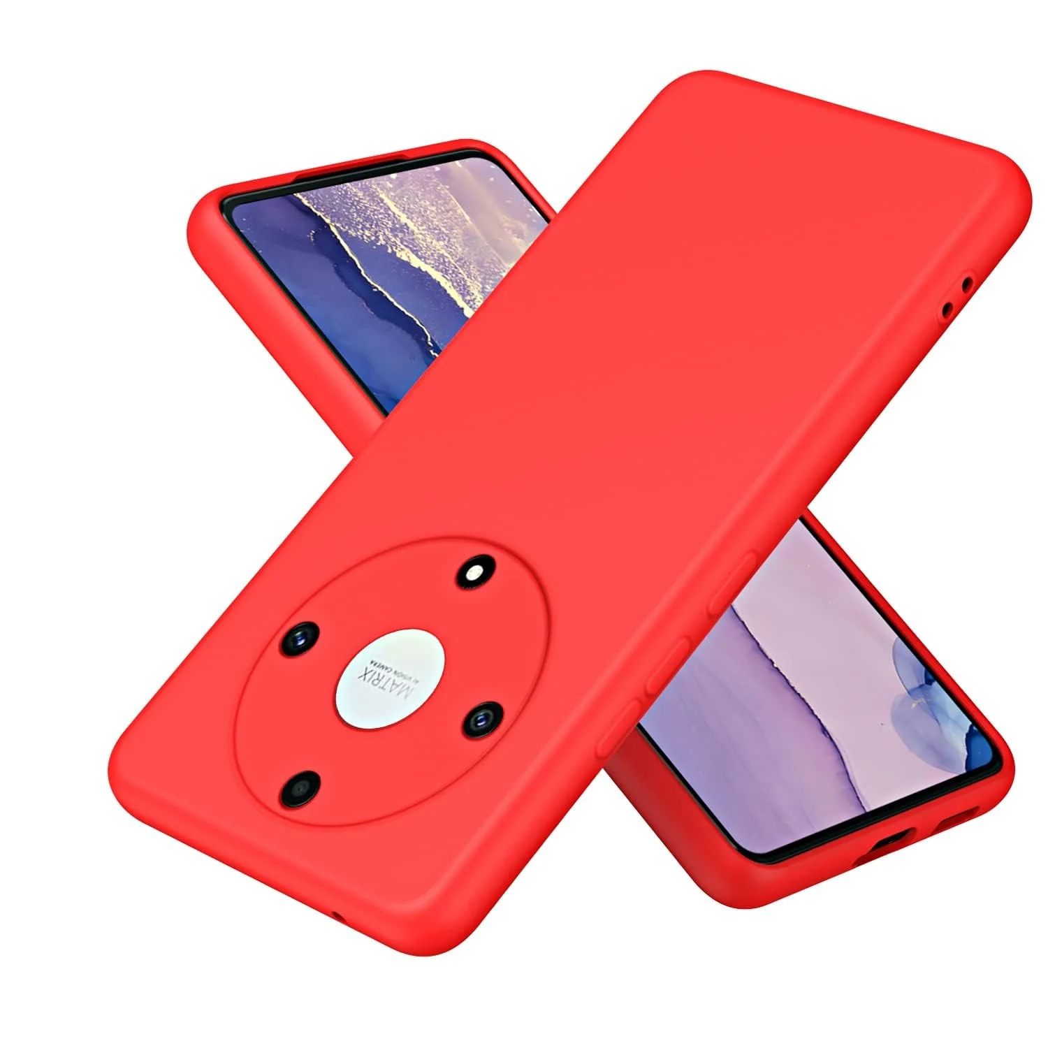Dl3 Mobilak Honor X9a 5G / Honor Magic 5 Lite Case,Soft Flexible Silicone Gel Rubber Bumper Cover,Full Body Shockproof Protective Phone Case (Black)