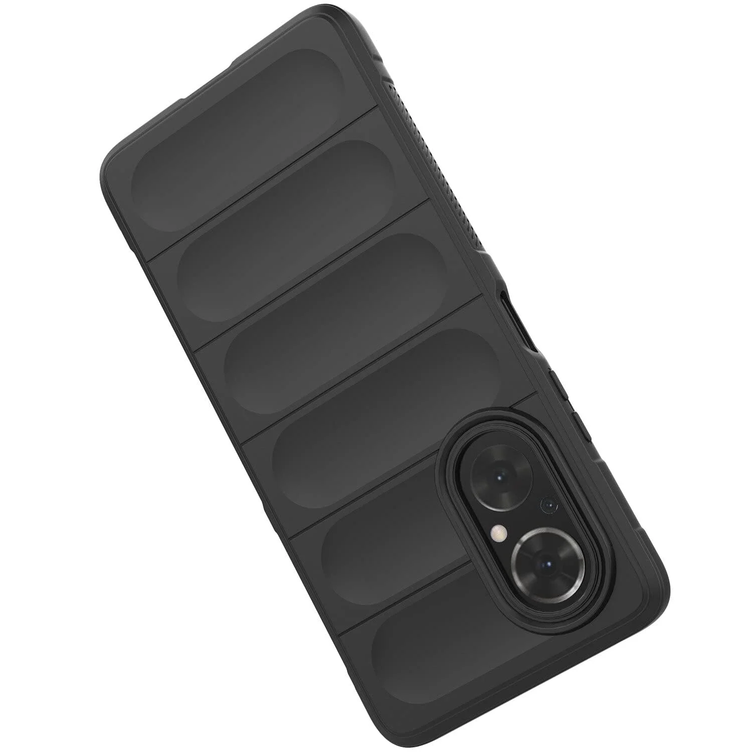 DL3 Mobilak Flexible Silicone and TPU Protective Case with Camera Protection for Huawei Nova 9 SE / Honor 50 SE - Black
