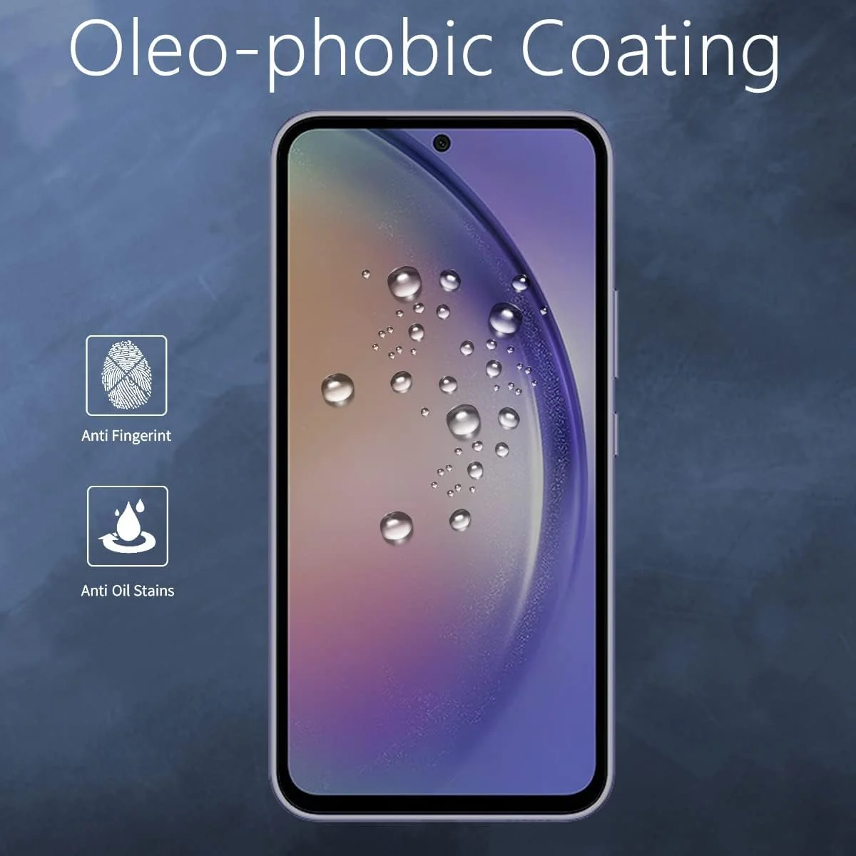 DL3 Mobilak Privacy Full Glass Screen Protector For Samsung Galaxy A54 - Black