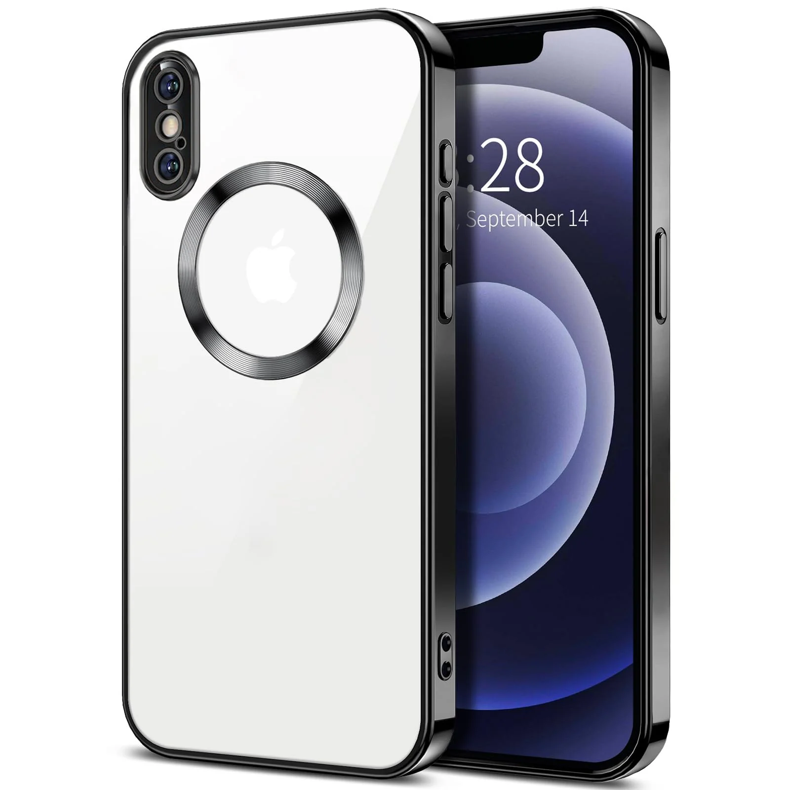 DL3 Mobilak Plated-Edge TPU Protective Case with Camera Protection for iPhone XS Max - Black