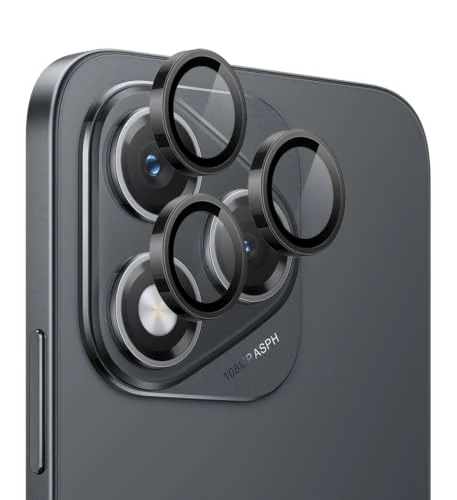 DL3 Mobilak Camera Lens Protector for Honor 400 Lite Accessories, 9H Tempered Glass Metal Individual Ring Camera Cover Screen Protector, Case Friendly, Anti Scratch - Black