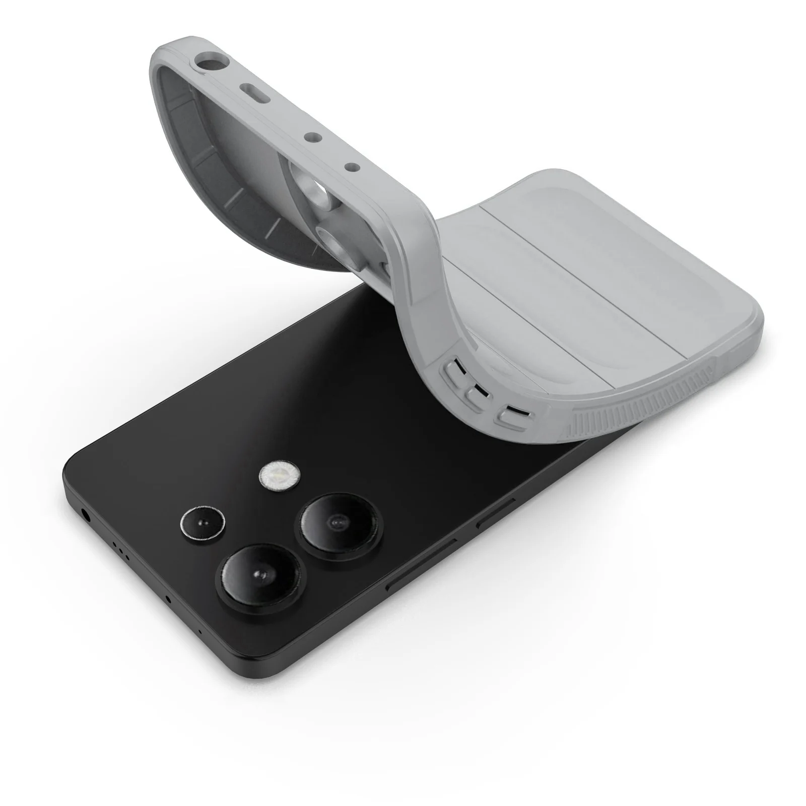 DL3 Mobilak Rugged Protective Case for Xiaomi Redmi Note 13 4G, Camera protection, Shock-absorbing protection, Non-slip grip - Gray