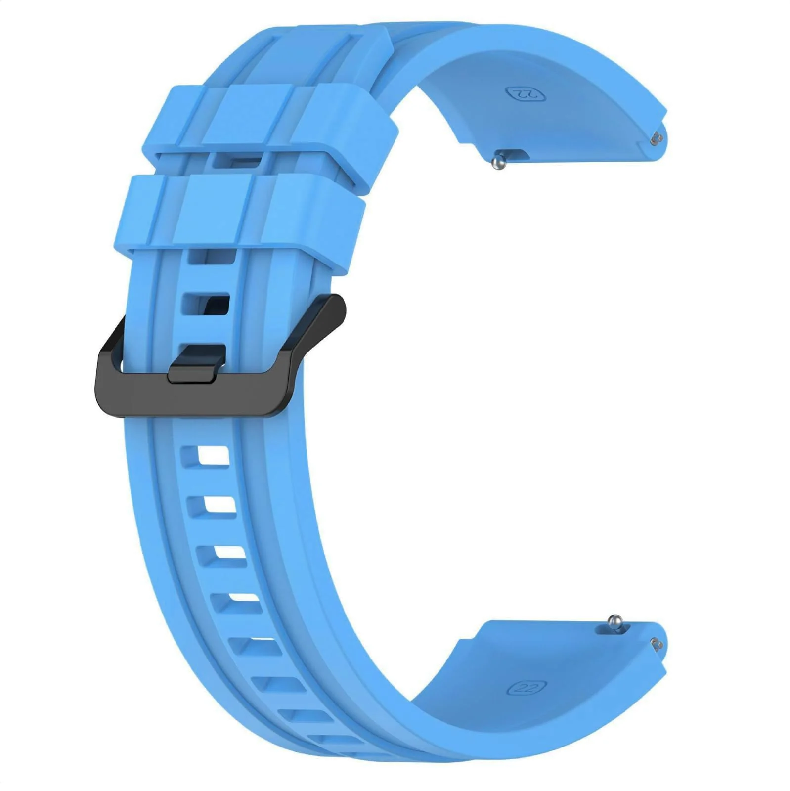 22MM Band Compatible with Huawei Watch GT7 GT6 GT5 GT4 46MM/Watch 4 3 Pro/GT7 GT6 GT5 GT4 Pro/Watch 4 3/GT3 46mm/GT2 46mm/GT 2e/GT Runner, 22MM Silicone Replacement Wristband Strap - Sky Blue