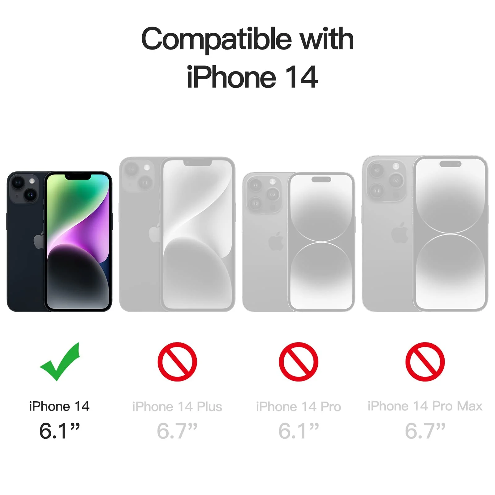 DL3 Mobilak Liquid Silicone Protective Case with Soft Microfiber Lining for iPhone 14 (6.1 Inch) - Red