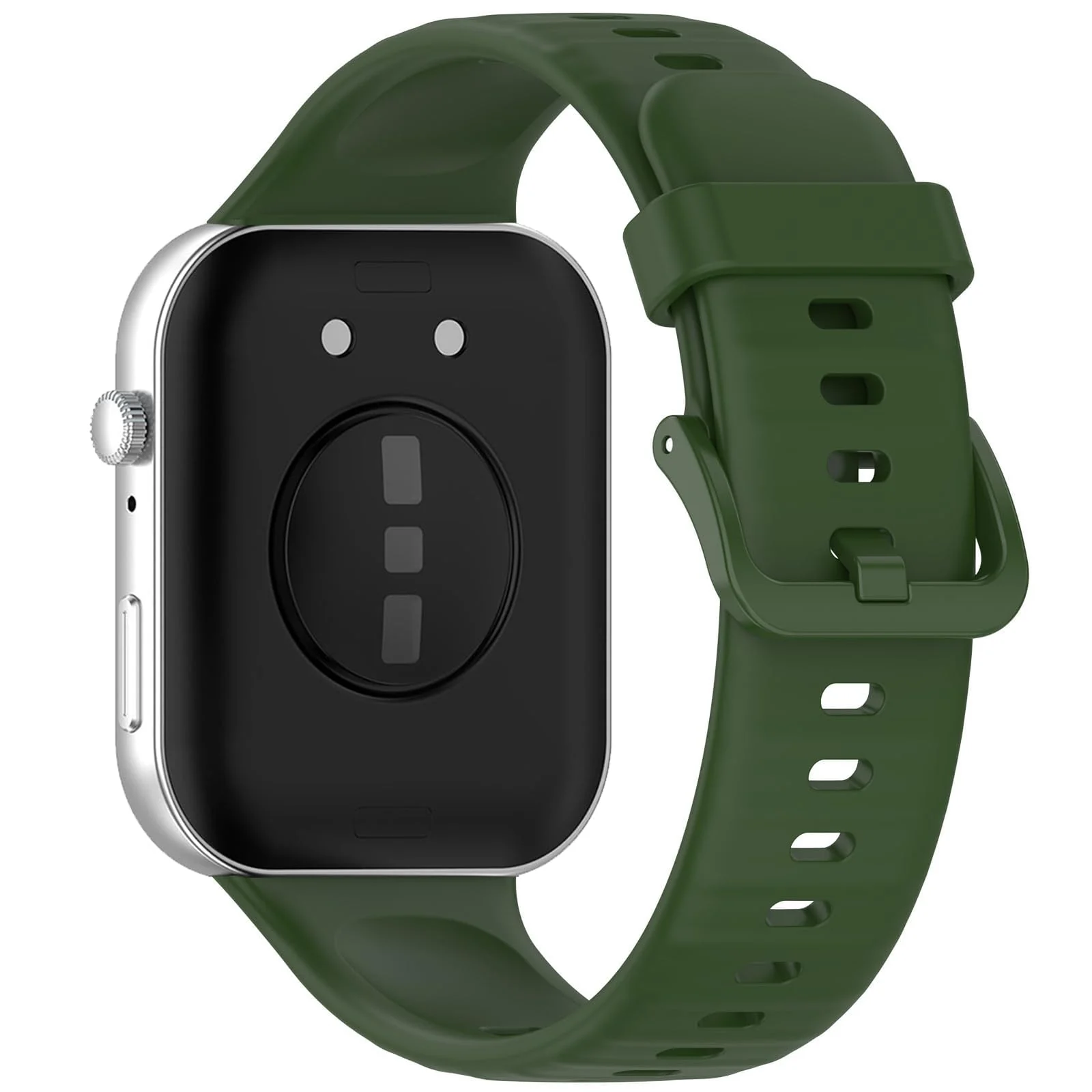 DL3 Mobilak Silicone Bracelet for Huawei Watch Fit 3/Watch Fit 4 Pro/Fit 4 Strap, Soft Silicone Sport Replacement Strap for Women/Men, Adjustable Waterproof Sports Band - Green