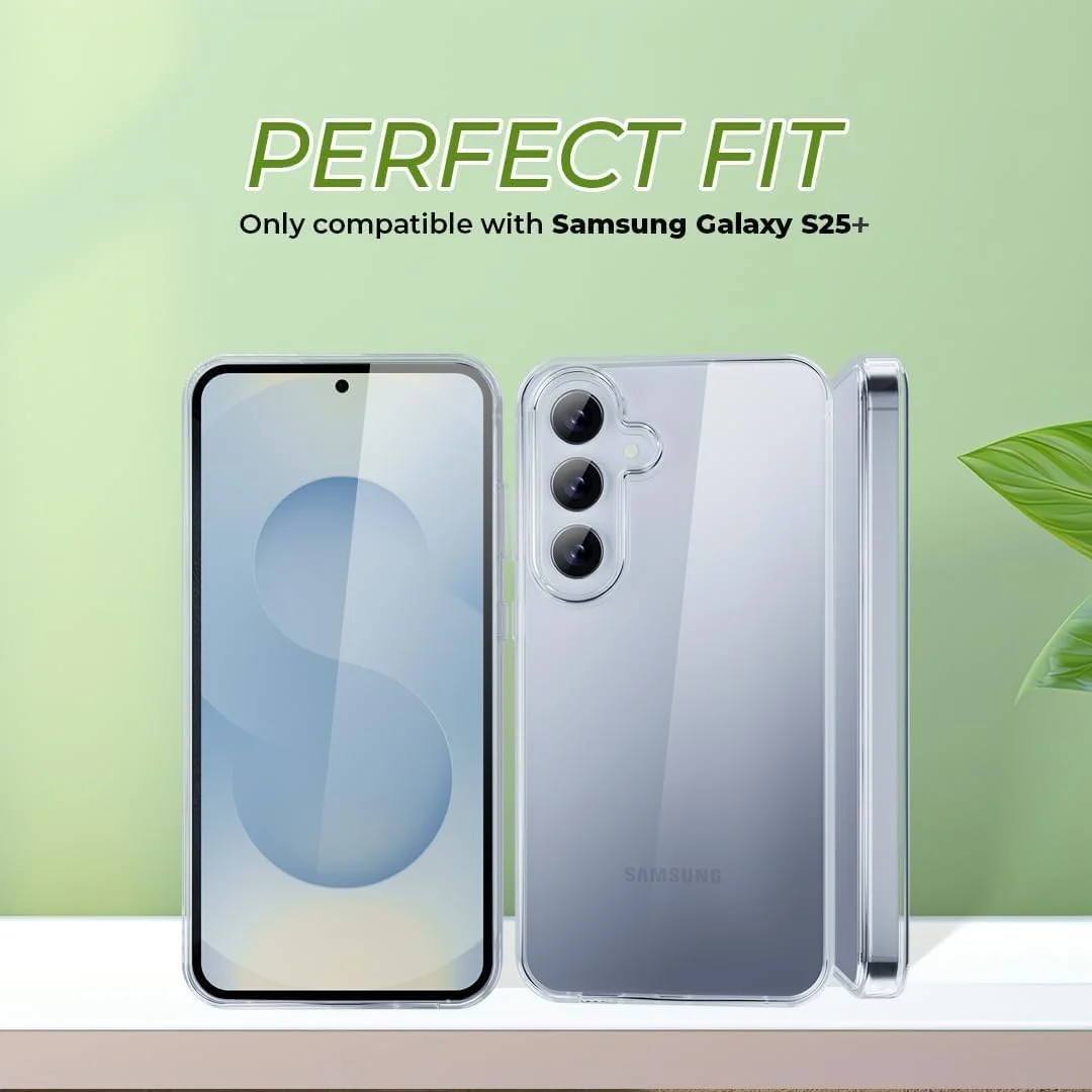 DL3 Mobilak Case Compatible with amsung Galaxy S25+ Plus 5G Case Crystal Soft TPU Gel Case Flexible Silicone Anti-Scratch TPU Cover - Clear