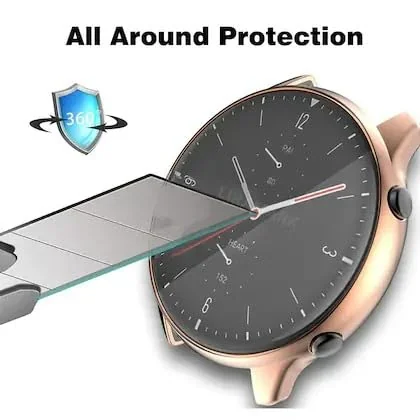 DL3 Mobilak Case Compatible with Amazfit GTR 2 & GTR 2e Case All-Around Screen Protector Watch Soft TPU Shockproof Cover Slim Guard Thin Bumper Shell Protector - Rose Gold
