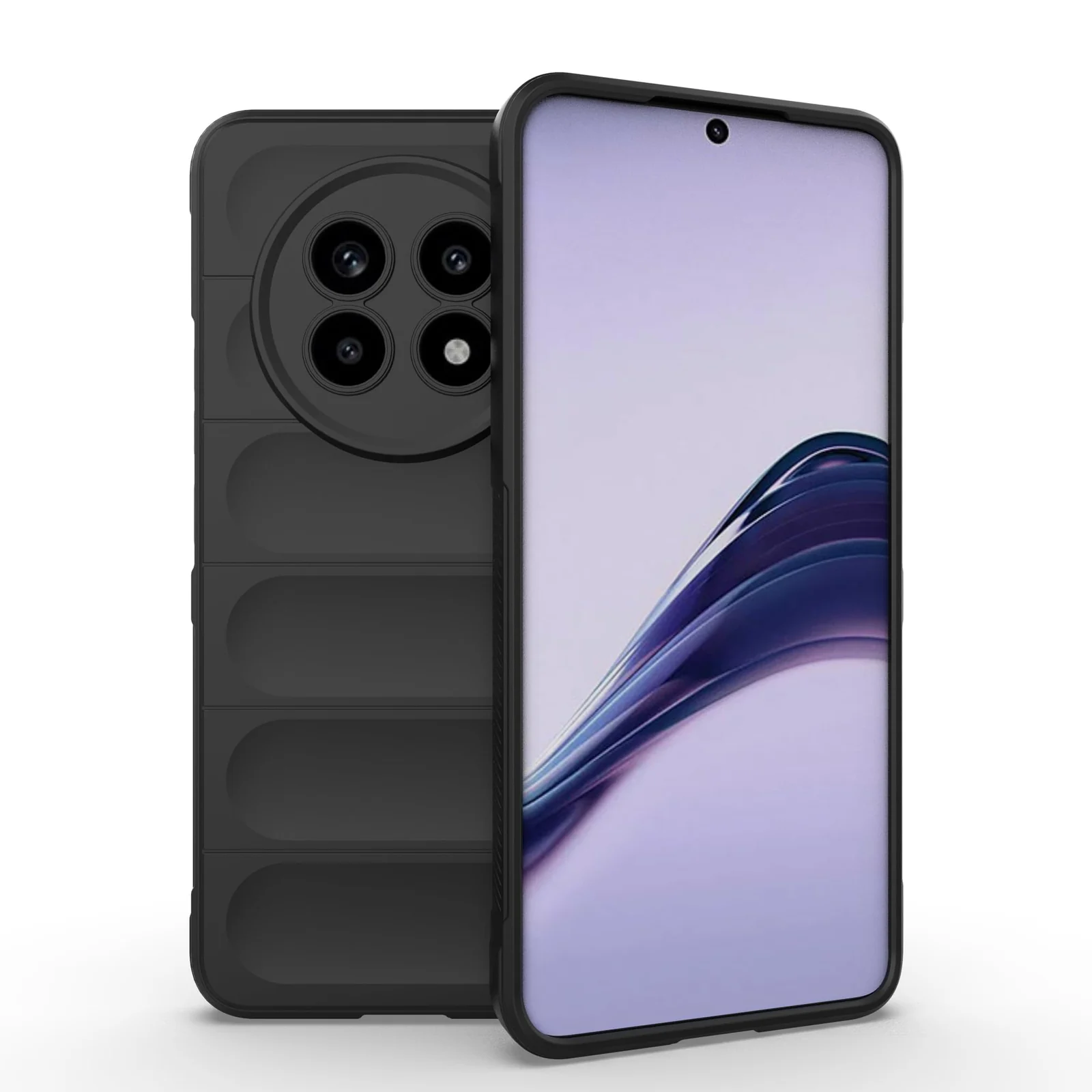 DL3 Mobilak Flexible Silicone and TPU Protective Case with Camera Protection for realme 13 Pro / realme 13 Pro Plus 5G - Black