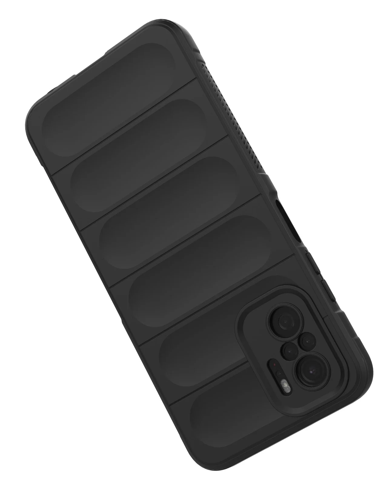 DL3 Mobilak Flexible Silicone and TPU Protective Case with Camera Protection for Xiaomi Redmi Note 10 4G / Note 10S - Black