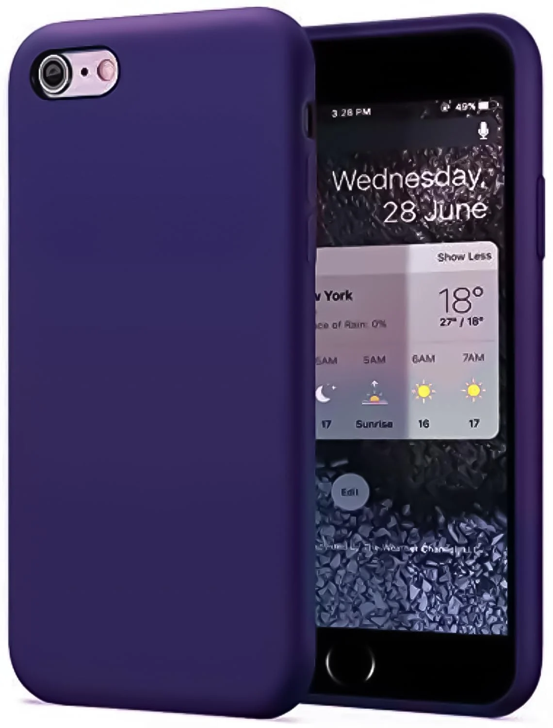 IPhone 6 Plus / 6S Plus — DL3 Mobilak Compatible with iPhone 6 Plus / 6S Plus Case, Liquid Silicone Case, Full Body Protective Cover, Shockproof, Slim Phone Case, Anti-Scratch Soft Microfiber Lining