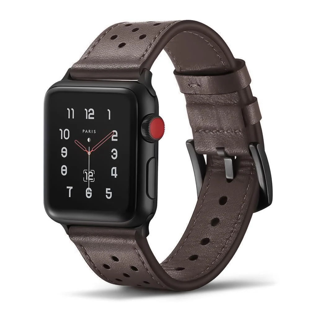 Apple Watch Ultra / Ultra 2 49MM 45MM 44MM 42MM — DL3 Mobilak Compatible with Apple Watch Band 49mm 46mm 45mm 44mm 42mm Leather Band Replacement Strap, Soft Leather Bracelet for iWatch Series 11 10 9 8 7 6 5 4 SE SE2 Ultra 3 2 1
