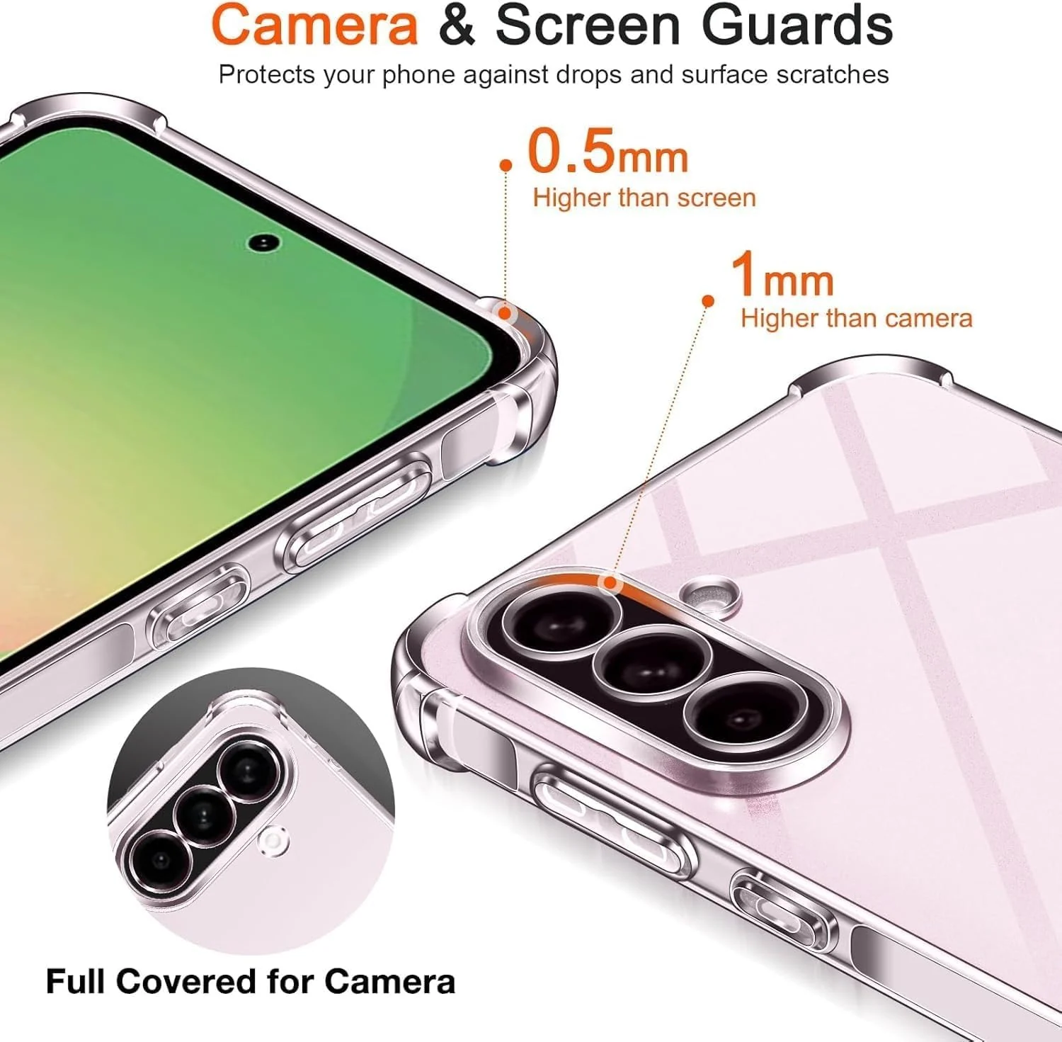 DL3 Mobilak Clear TPU Case for Samsung Galaxy A56, Camera protection, Shock-absorbing protection, Scratch-resistant surface - Clear