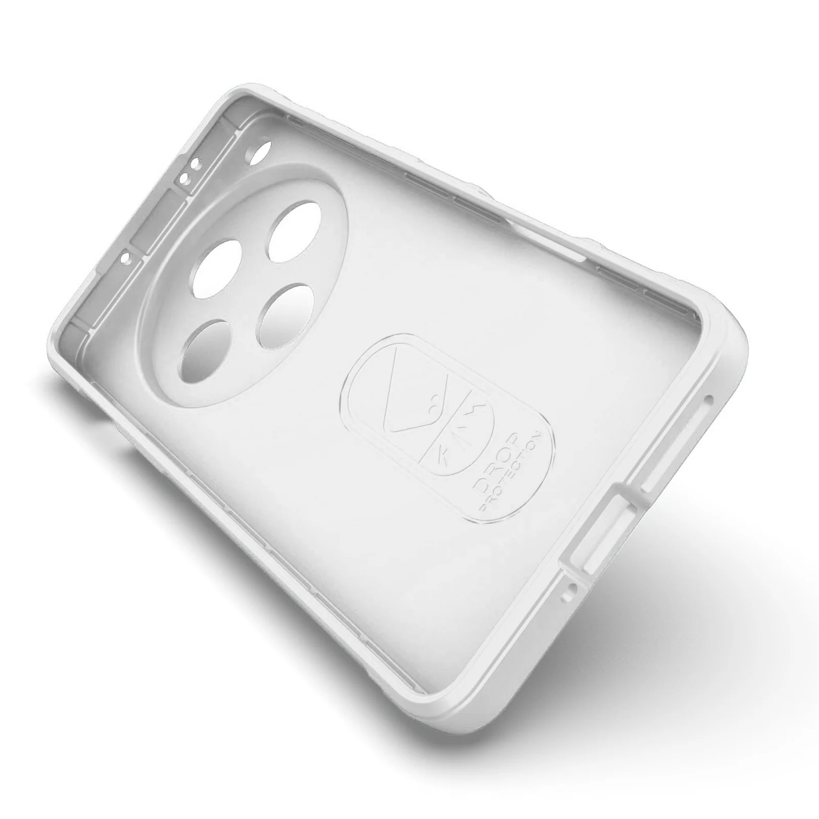 DL3 Mobilak Flexible Silicone and TPU Protective Case with Camera Protection for OPPO Find X8 Pro - White