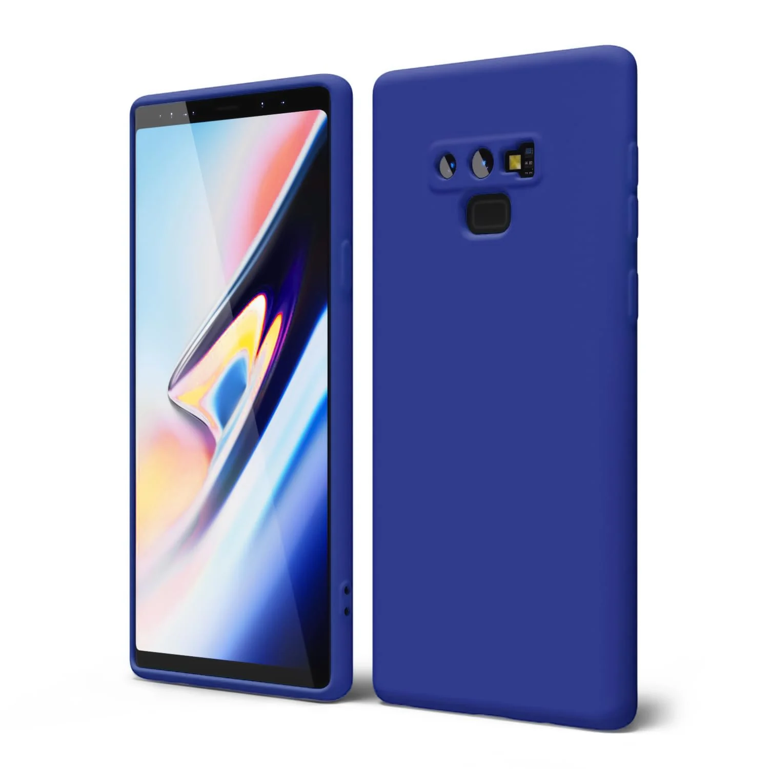 DL3 Mobilak Soft Silicone Protective Case for Samsung Galaxy Note 9 with Microfiber Lining and Shockproof Design - Pepsi