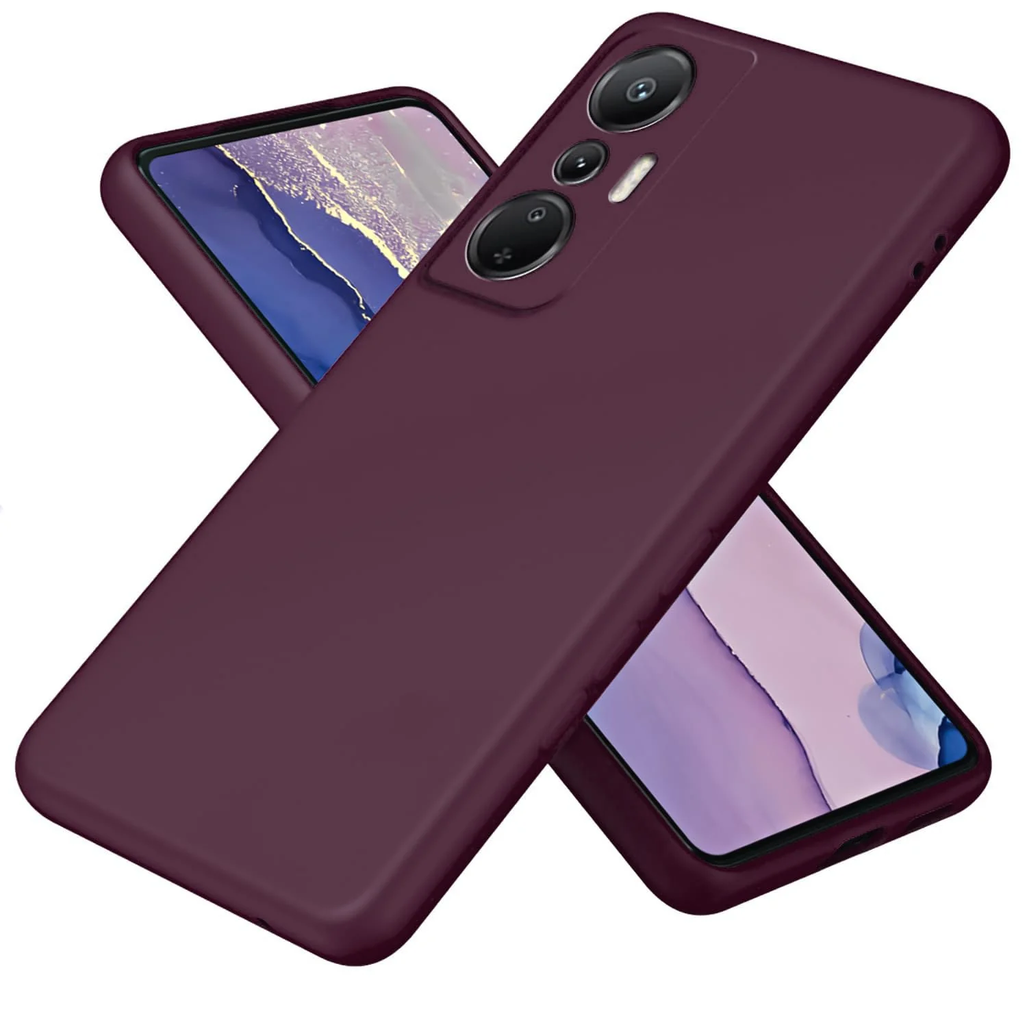 Infinix Hot 20 4G — DL3 Mobilak Liquid Silicone Protective Case with Soft Microfiber Lining with Full Camera Protection for Infinix Hot 20 4G