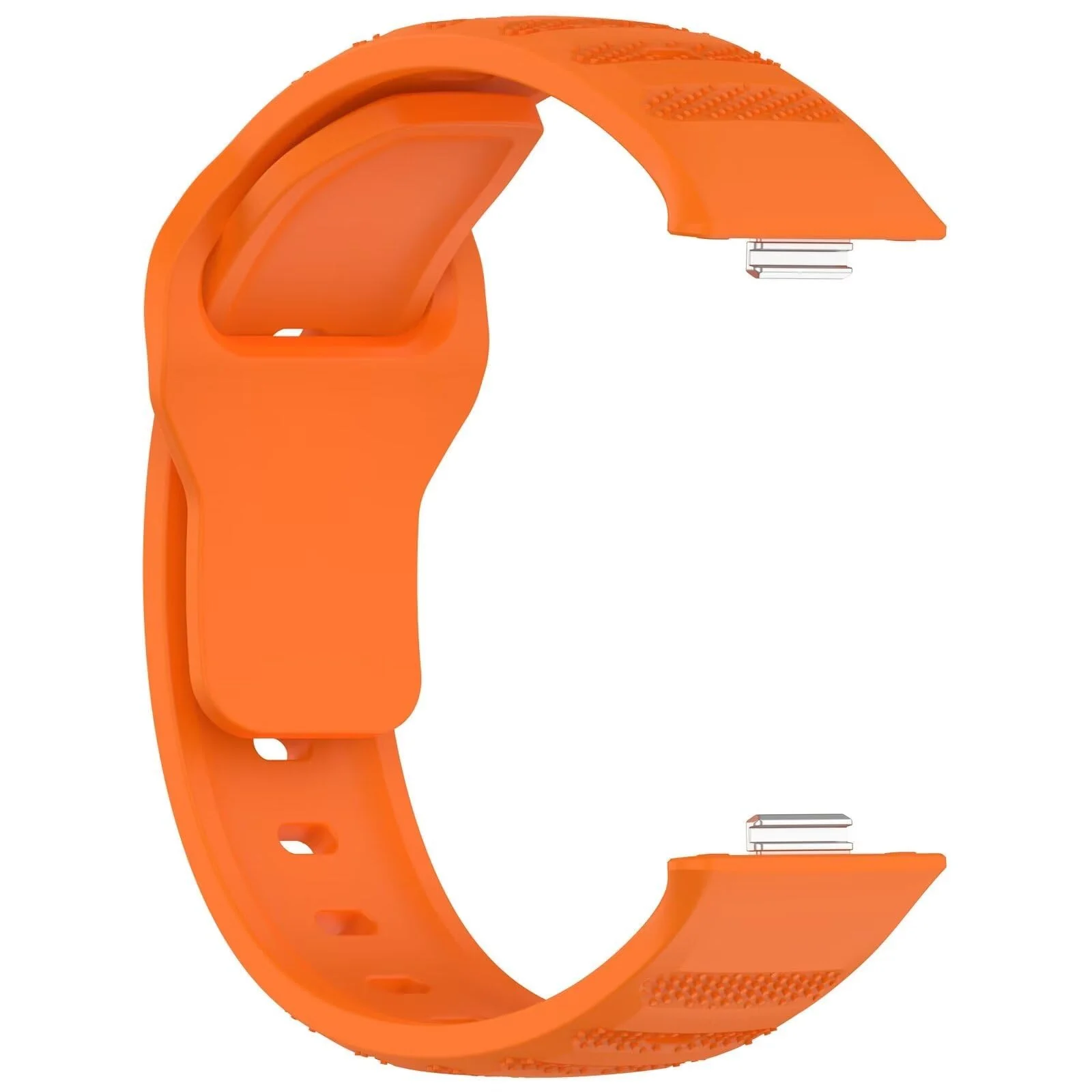 DL3 Mobilak Compatible with Huawei Watch Fit 3 / Fit 4 / Fit 4 Pro Breathable Silicone Sport Wristband, Soft Textured Design, Sweat-Resistant Quick Release Adjustable Watch Strap - Orange