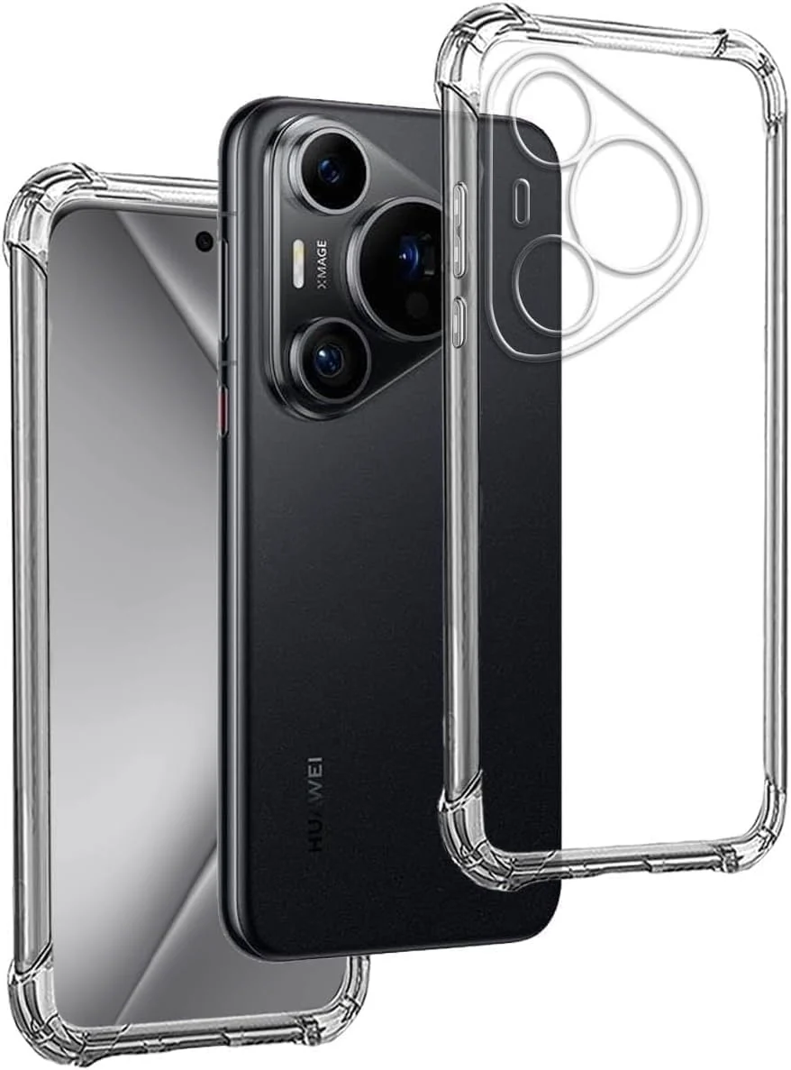 DL3 Mobilak Clear TPU Protective Case for Pura 70 Pro+ 5G with Camera Protection and Shockproof Design - Clear