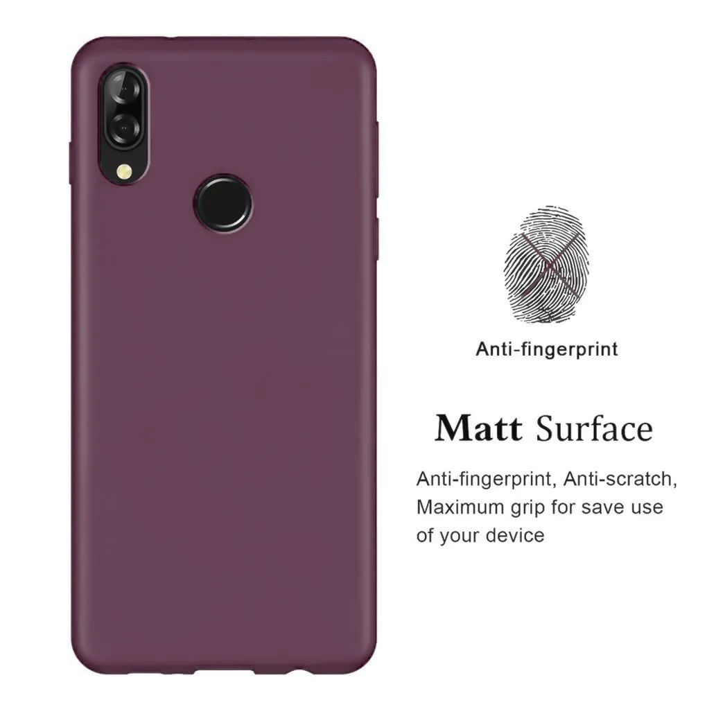 DL3 Mobilak Huawei nova 3i Case, Soft Flexible Silicone Gel Rubber Bumper Cover, Full Body Shockproof Protective Phone Case (Win Red) - Wine Red