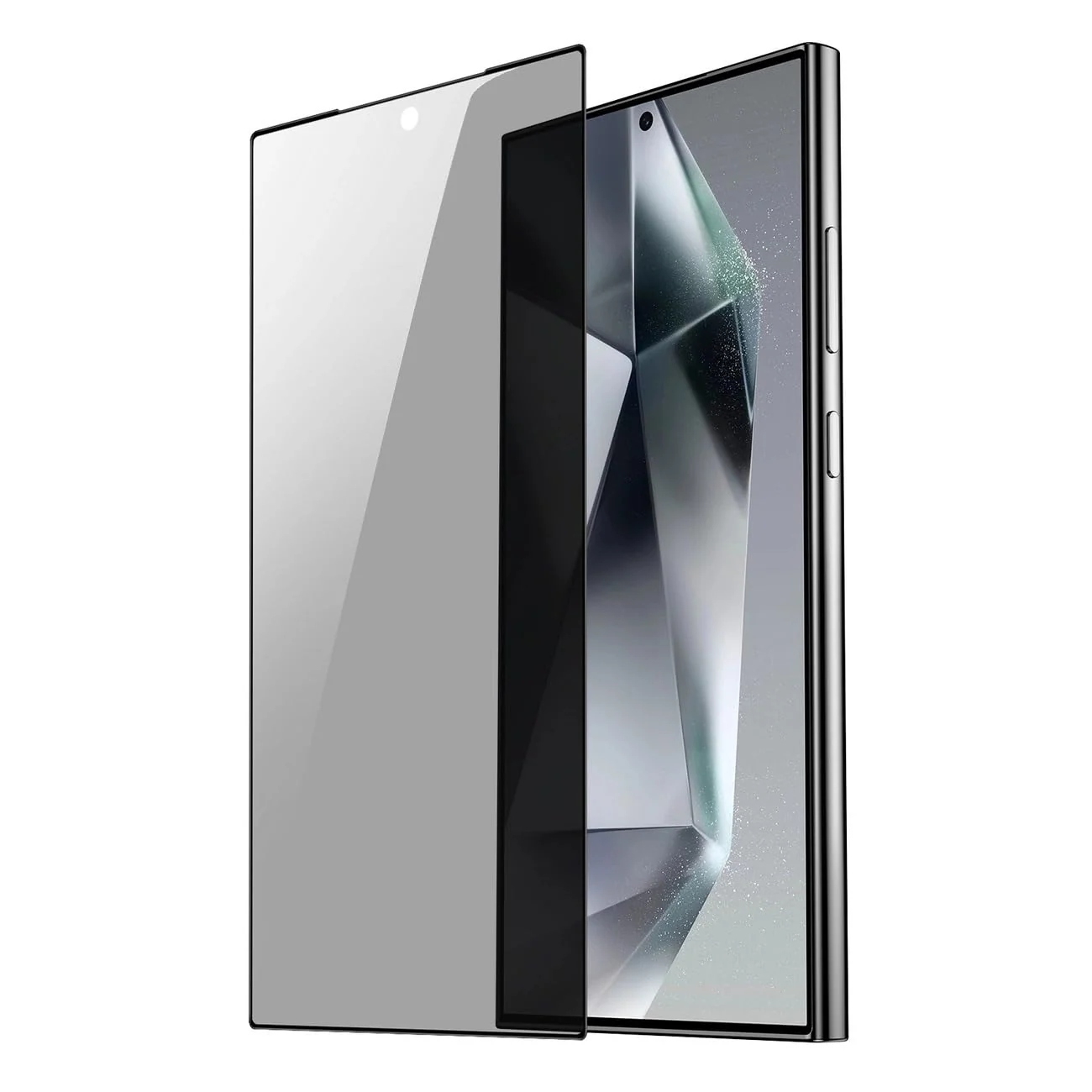 DL3 Mobilak Privacy Screen for Samsung Galaxy S24 Ultra 5G for Tempered Glass, Screen Protector 9H Hardness Anti Spy Tempered Glass Anti-Scratch Privacy Screen Protector Full Coverage Film - Clear