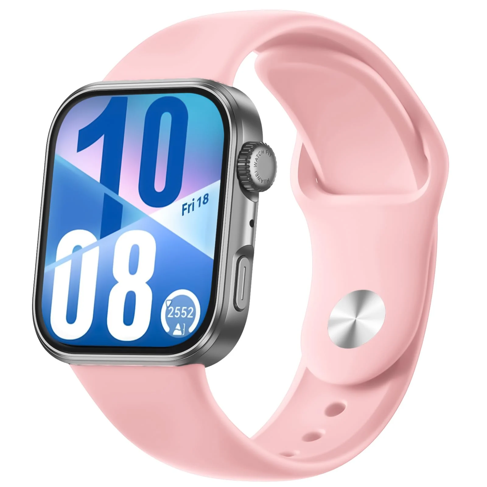 DL3 Mobilak Silicone Strap Compatible with Huawei Watch Fit 3 Strap for Men Women Breathable Soft Replacement Strap Adjustable Waterproof Sports Straps - A-pink