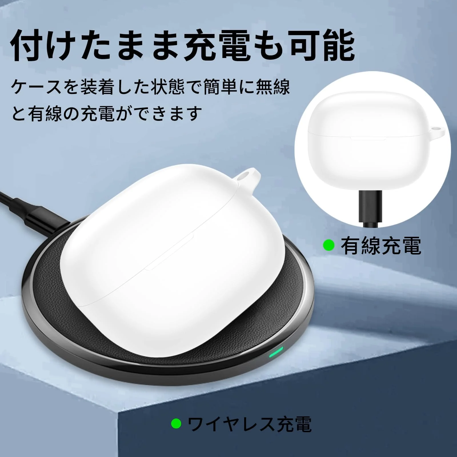 DL3 Mobilak Compatible with Xiaomi Redmi Buds 5 Pro Case Cover, Soft Silicone Shockproof Protective Skin Case for Xiaomi Redmi Buds 5 Pro Wireless Earbuds with Carabiner - White