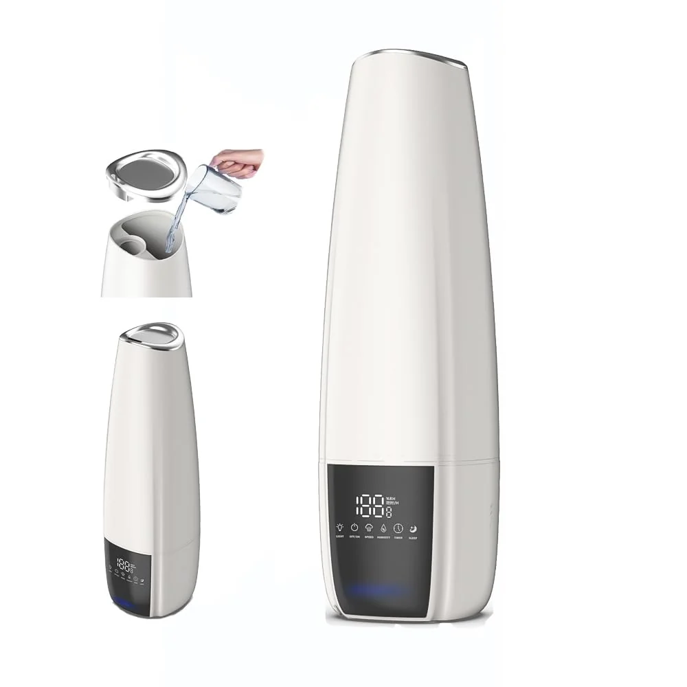 MOBIGON Smart 6.5 L Top-Fill Cool Mist Humidifier, White