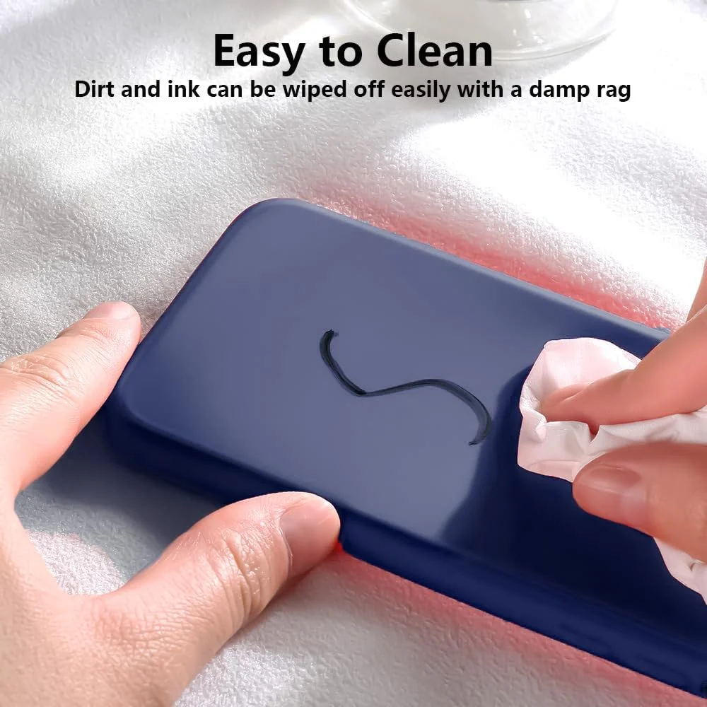 DL3 Mobilak Soft Silicone Protective Case for Samsung Galaxy S21 Ultra 5G with Microfiber Lining and Shockproof Design - Blue 1