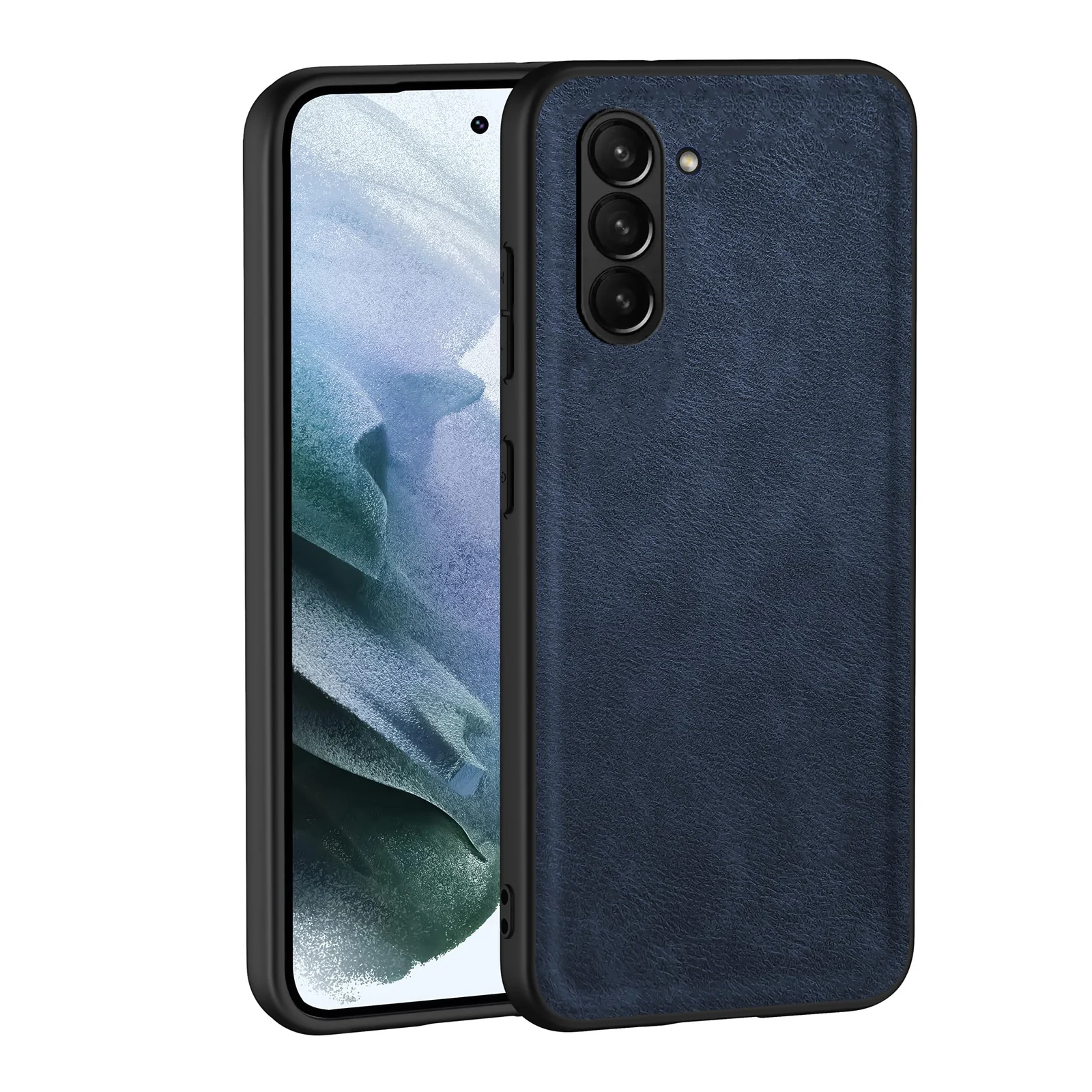 Dl3 Mobilak Case for Samsung Galaxy Z Fold 5 Leather Case,Anti-Drop, Anti-Shock, Non-Slip Texture,Simple Cell Phong Cover (Gray)