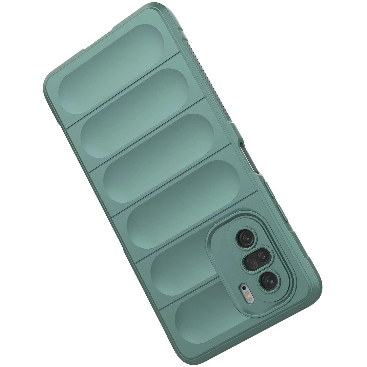 DL3 Mobilak Flexible Silicone and TPU Protective Case with Camera Protection for Xiaomi Poco F3 / RedMi K40 / K40 Pro / Mi 11i / Mi 11X - Green