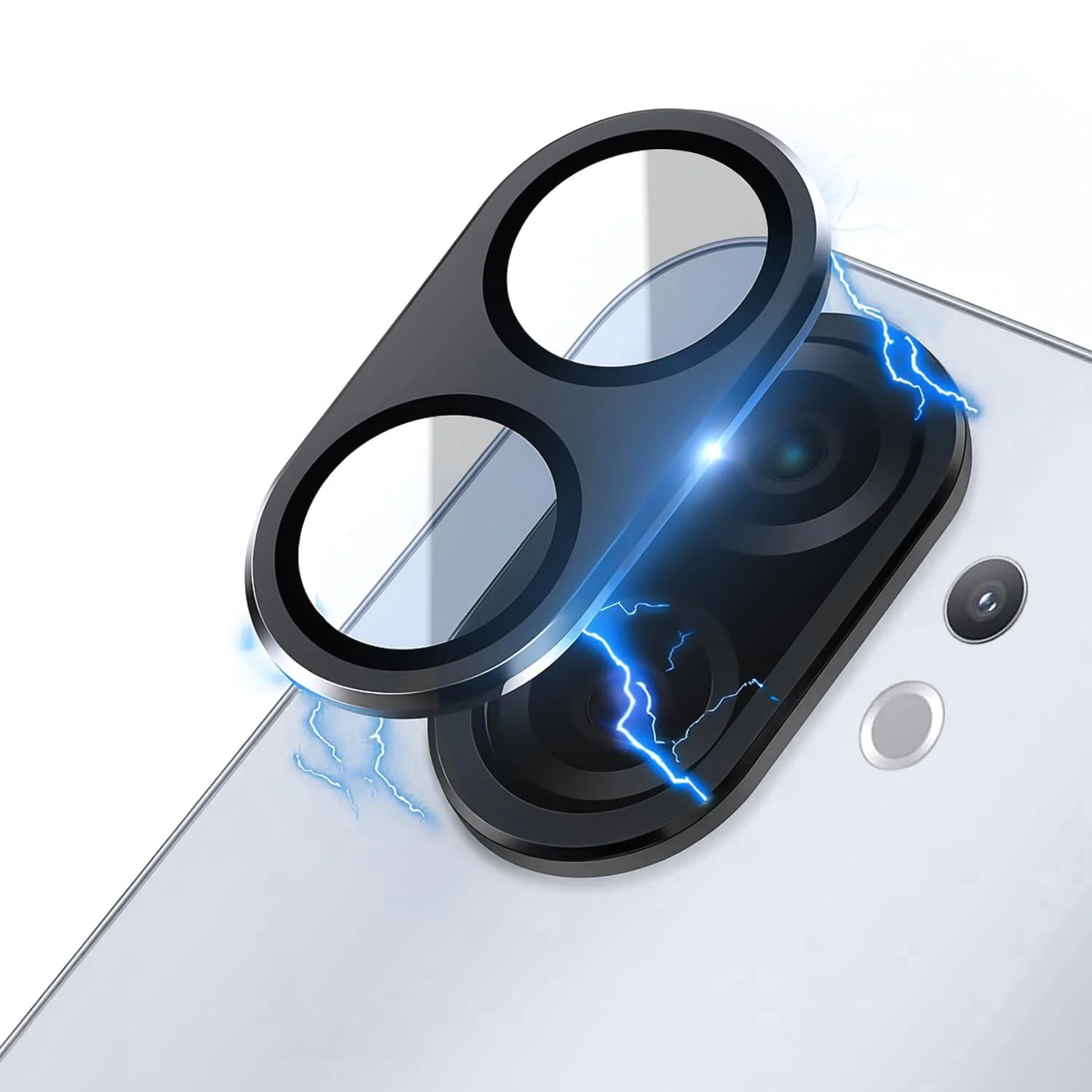 DL3 Mobilak Camera Lens Protector for vivo V60 5G Accessories, 9H Tempered Glass Metal Individual Ring Camera Cover Screen Protector, Case Friendly, Anti Scratch