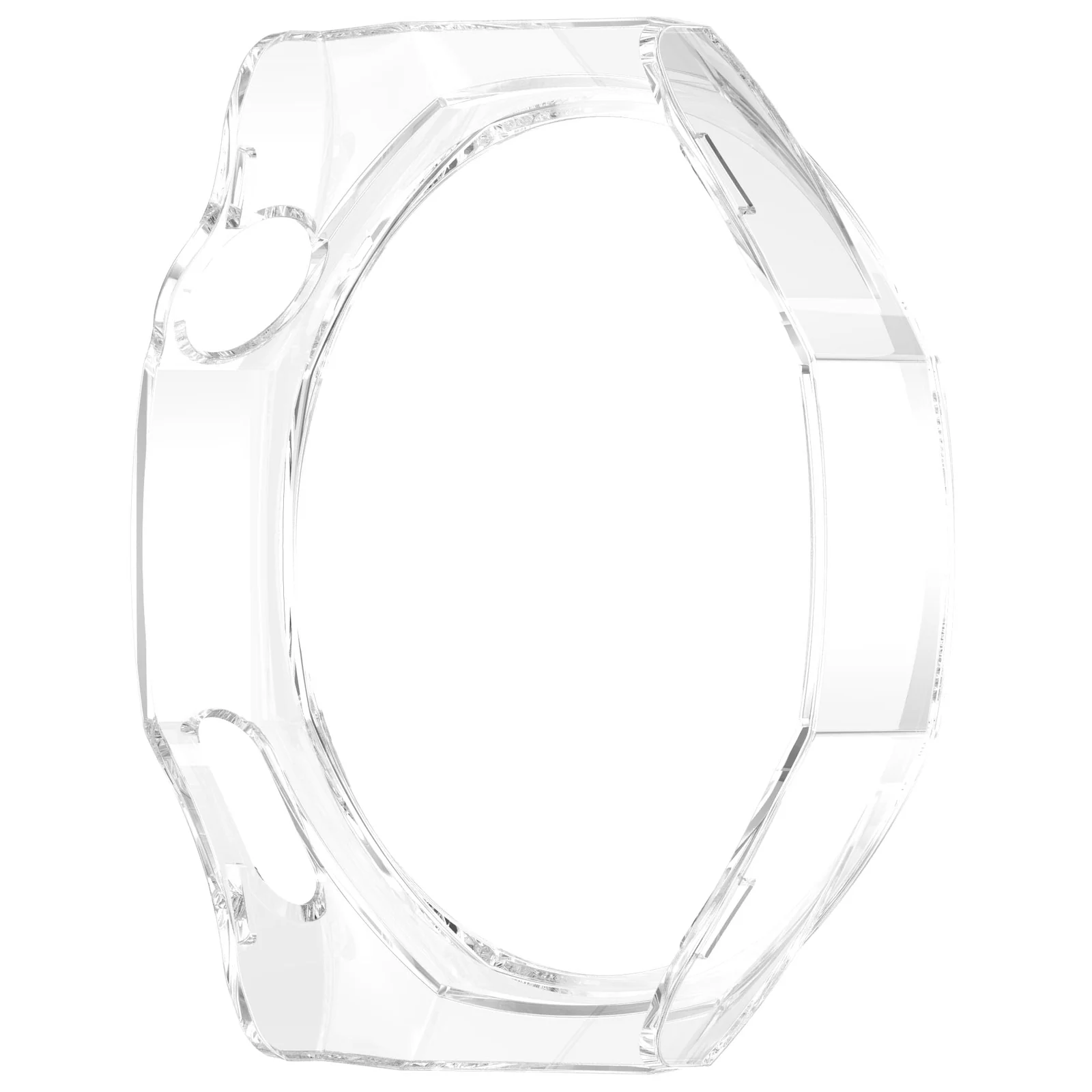 DL3 Mobilak Coverage Case with No Screen Protector Compatible with Huawei Watch GT 5 Pro 46MM, Disscool PC and Real Glass Protective Case Cover Compatible with Huawei Watch GT5 Pro 46MM - Clear